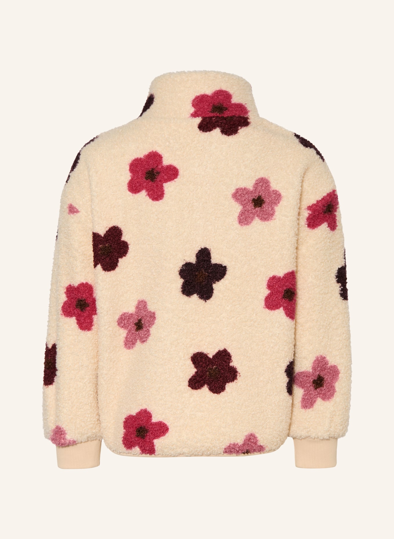 s.Oliver RED Teddyfell-Jacke: BEIGE / ALTROSA / PINK