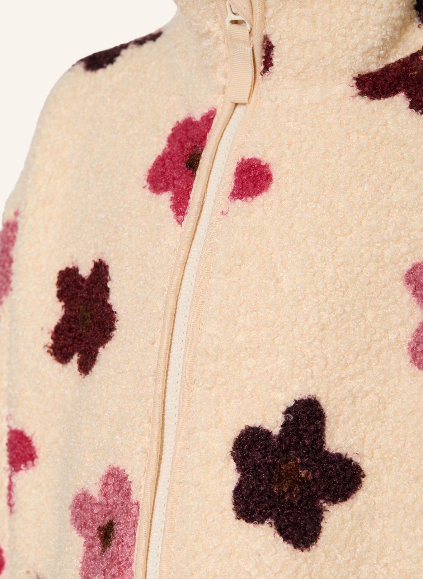 s.Oliver RED Teddyfell-Jacke: BEIGE / ALTROSA / PINK