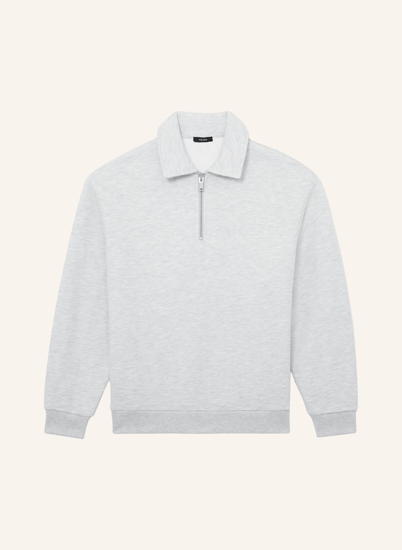 REISS Sweatshirt KURWIN: HELLGRAU