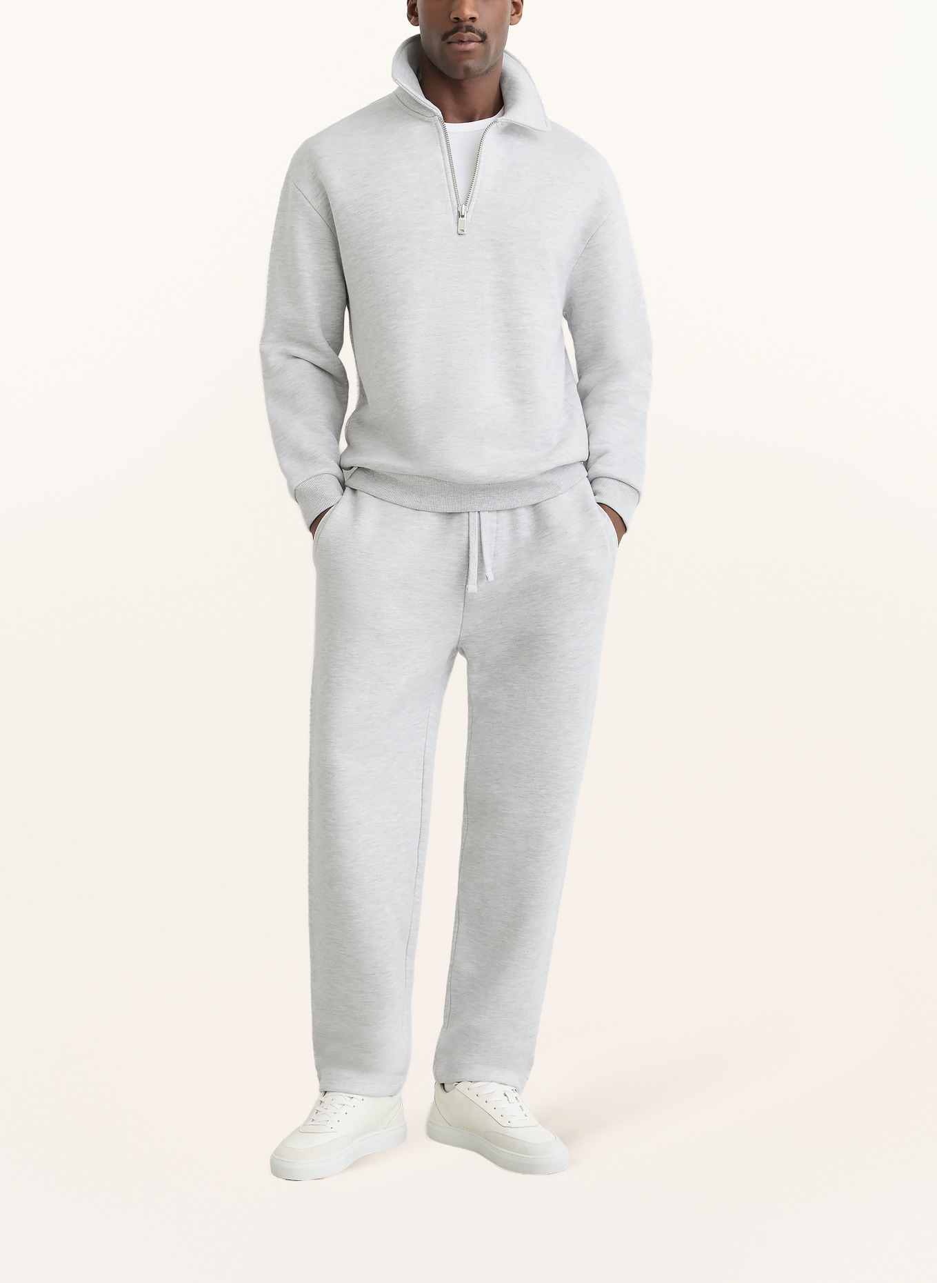 REISS Sweatshirt KURWIN: HELLGRAU