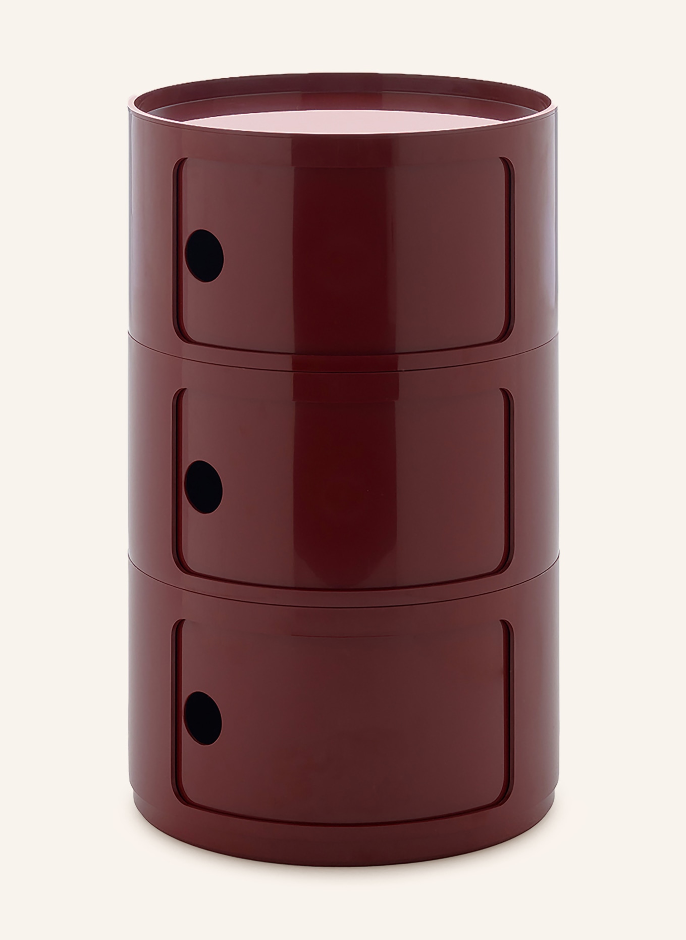 Kartell COMPONIBILI side table: DARK RED