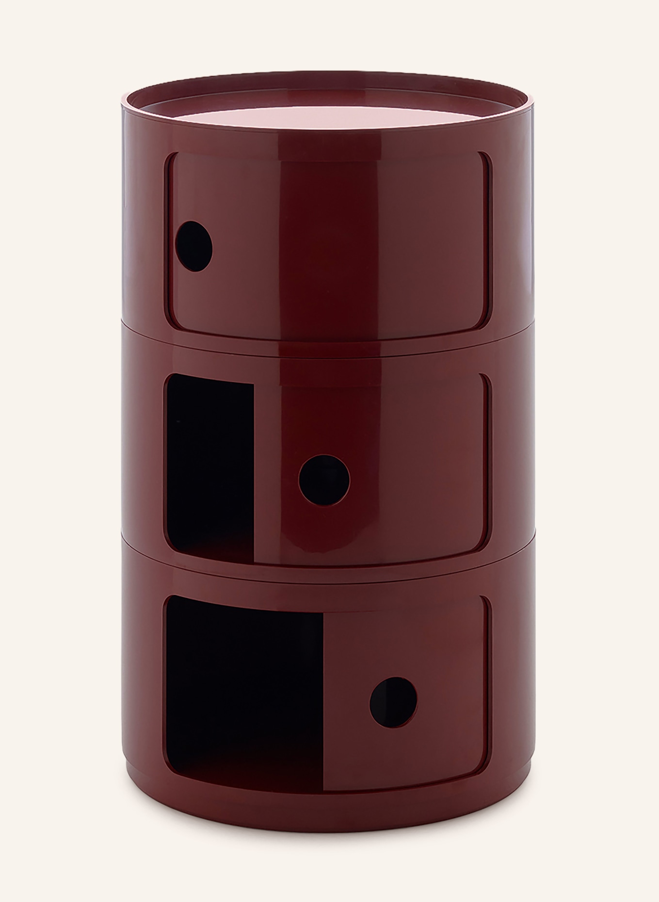 Kartell COMPONIBILI side table: DARK RED