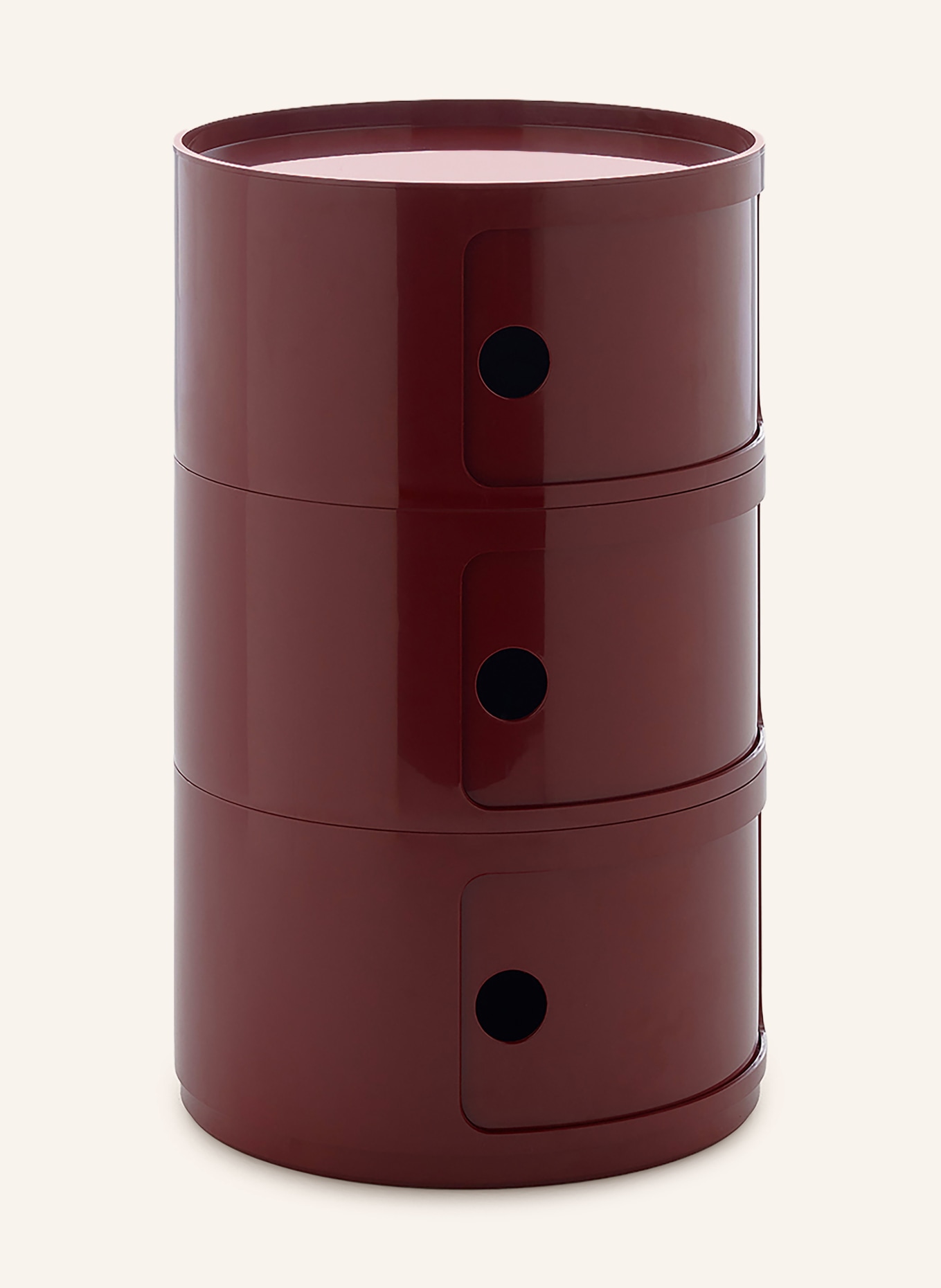 Kartell COMPONIBILI side table: DARK RED