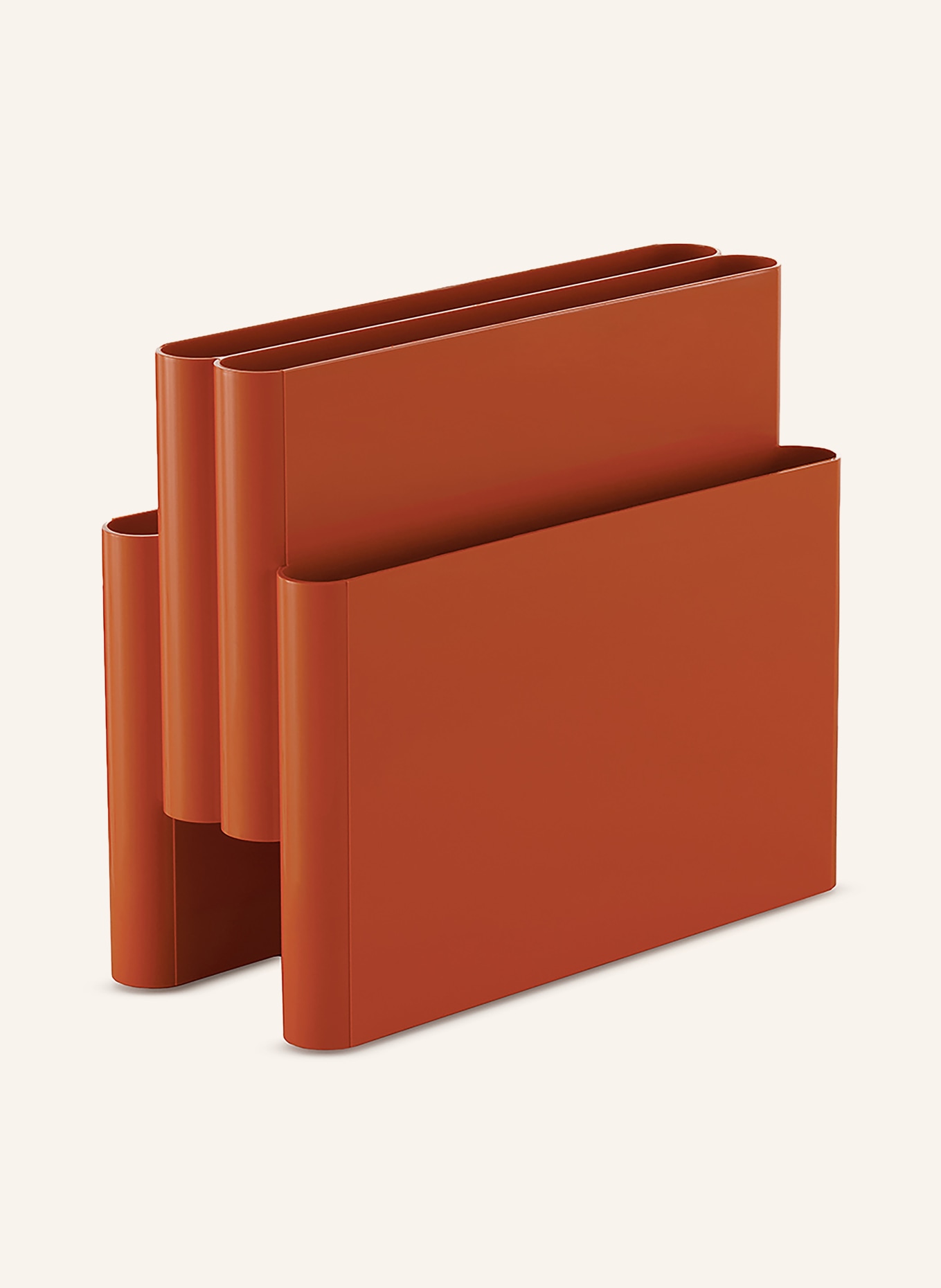 Kartell PORTARIVISTE newspaper rack: DARK RED