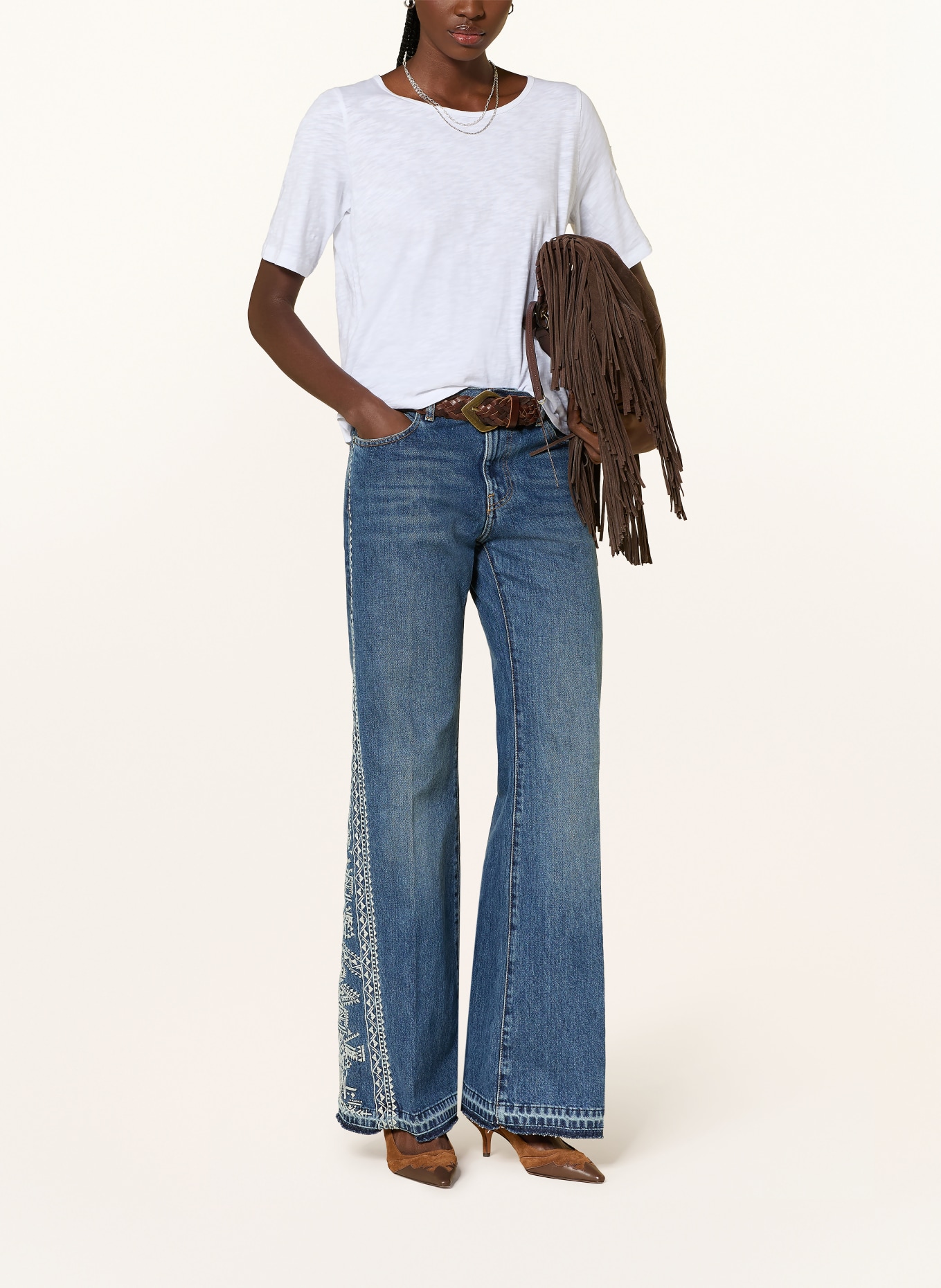 ba&sh T-Shirt VINA: WEISS