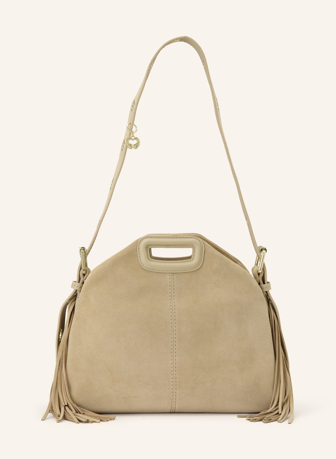 maje Handtasche: HELLBRAUN / GOLD