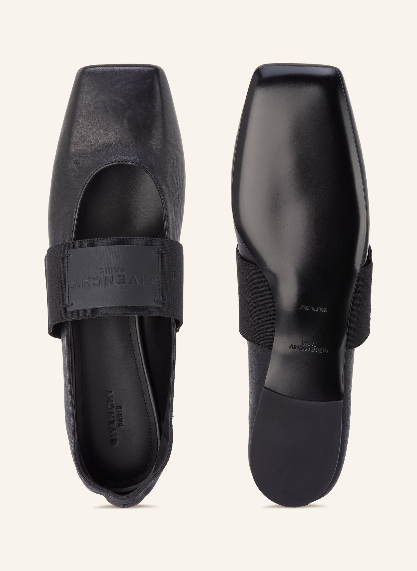 GIVENCHY Baleriny typu Mary Jane: CZARNY