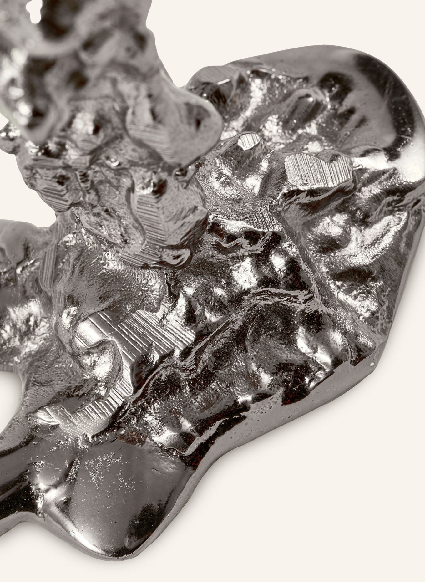 POLSPOTTEN Kandelaar DRIP S: ZILVER