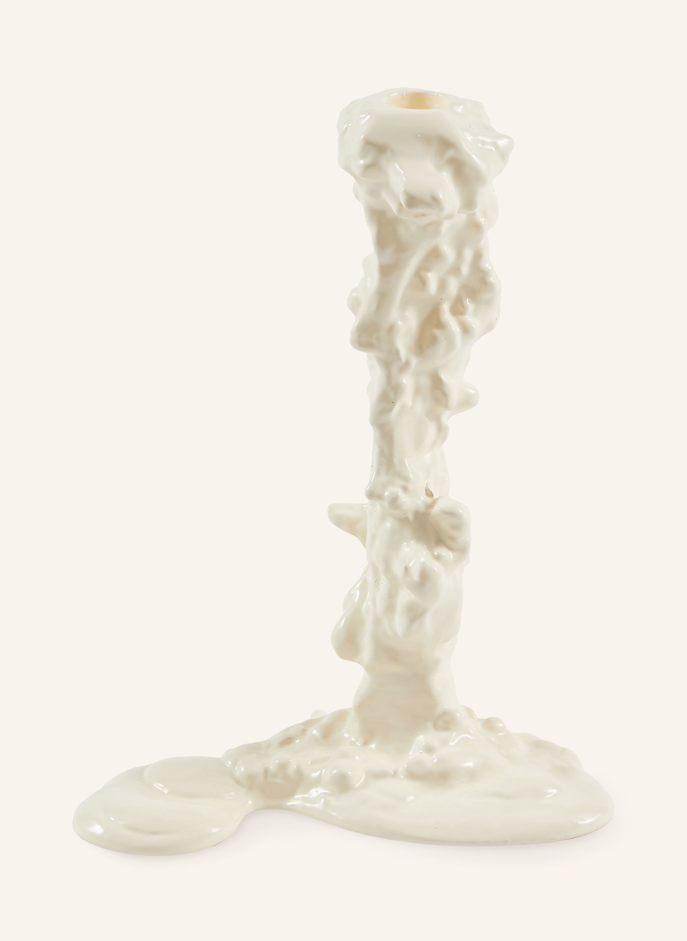 POLSPOTTEN Kandelaar DRIP L: WIT