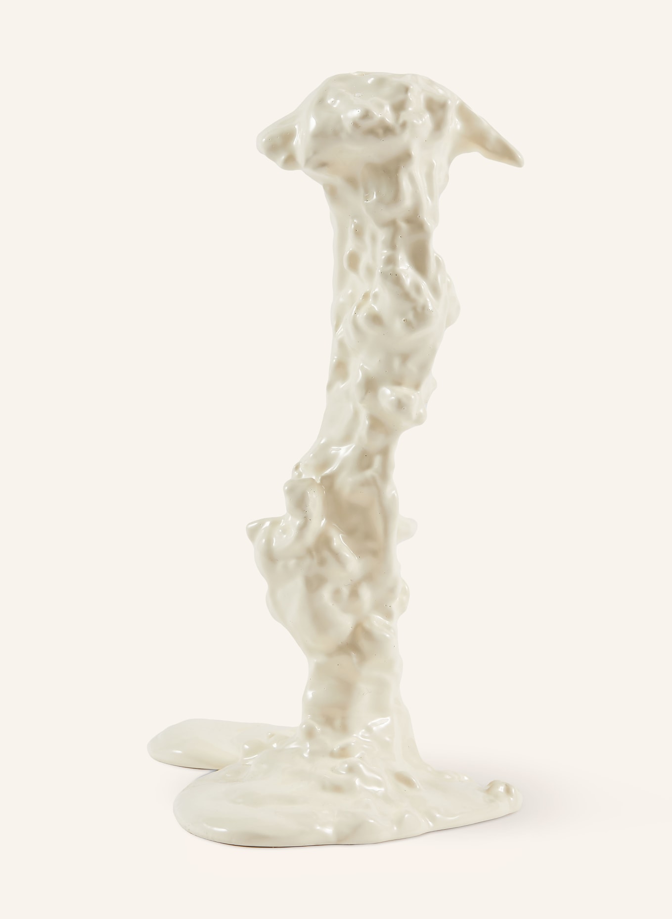 POLSPOTTEN Kandelaar DRIP L: WIT