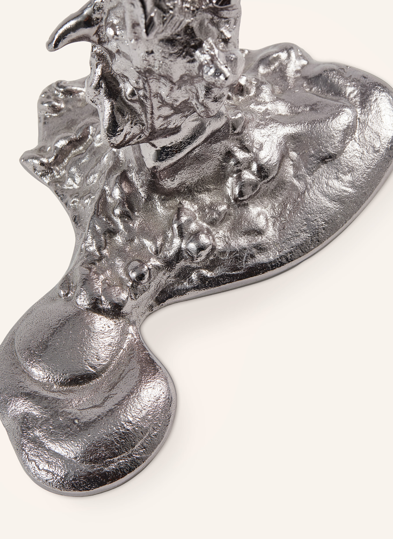 POLSPOTTEN Kandelaar DRIP L: ZILVER