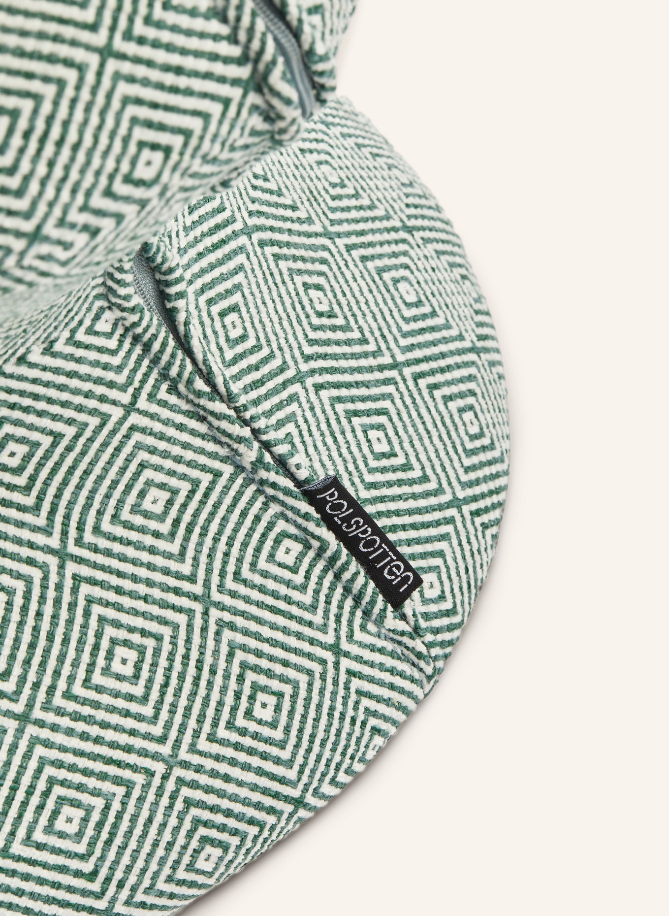 POLSPOTTEN Kruk ZIG ZAG: LICHTGROEN / DONKERGROEN