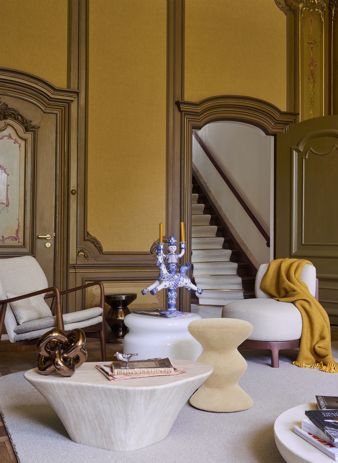 POLSPOTTEN Kruk SOFT ZIG ZAG: LICHTBRUIN