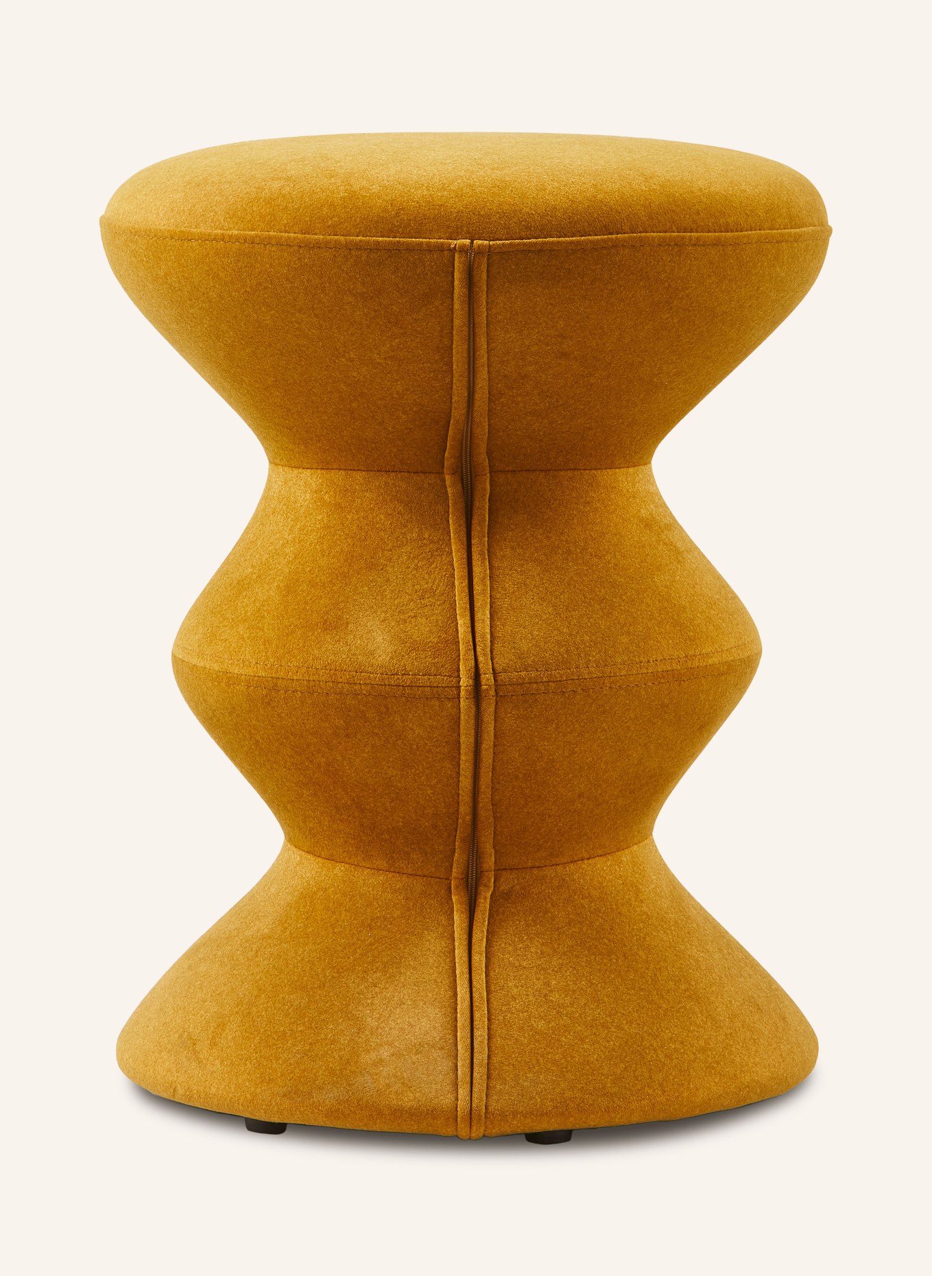 POLSPOTTEN Kruk SOFT ZIG ZAG: DONKERGEEL