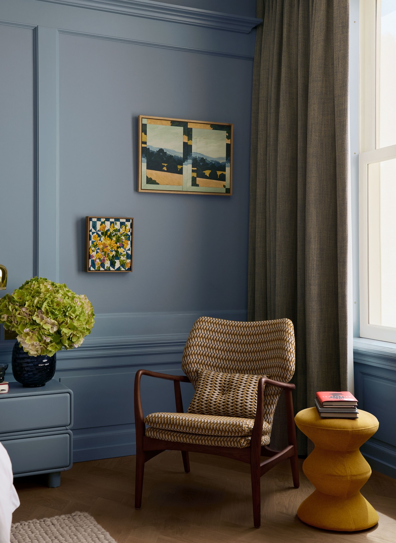 POLSPOTTEN Kruk SOFT ZIG ZAG: DONKERGEEL