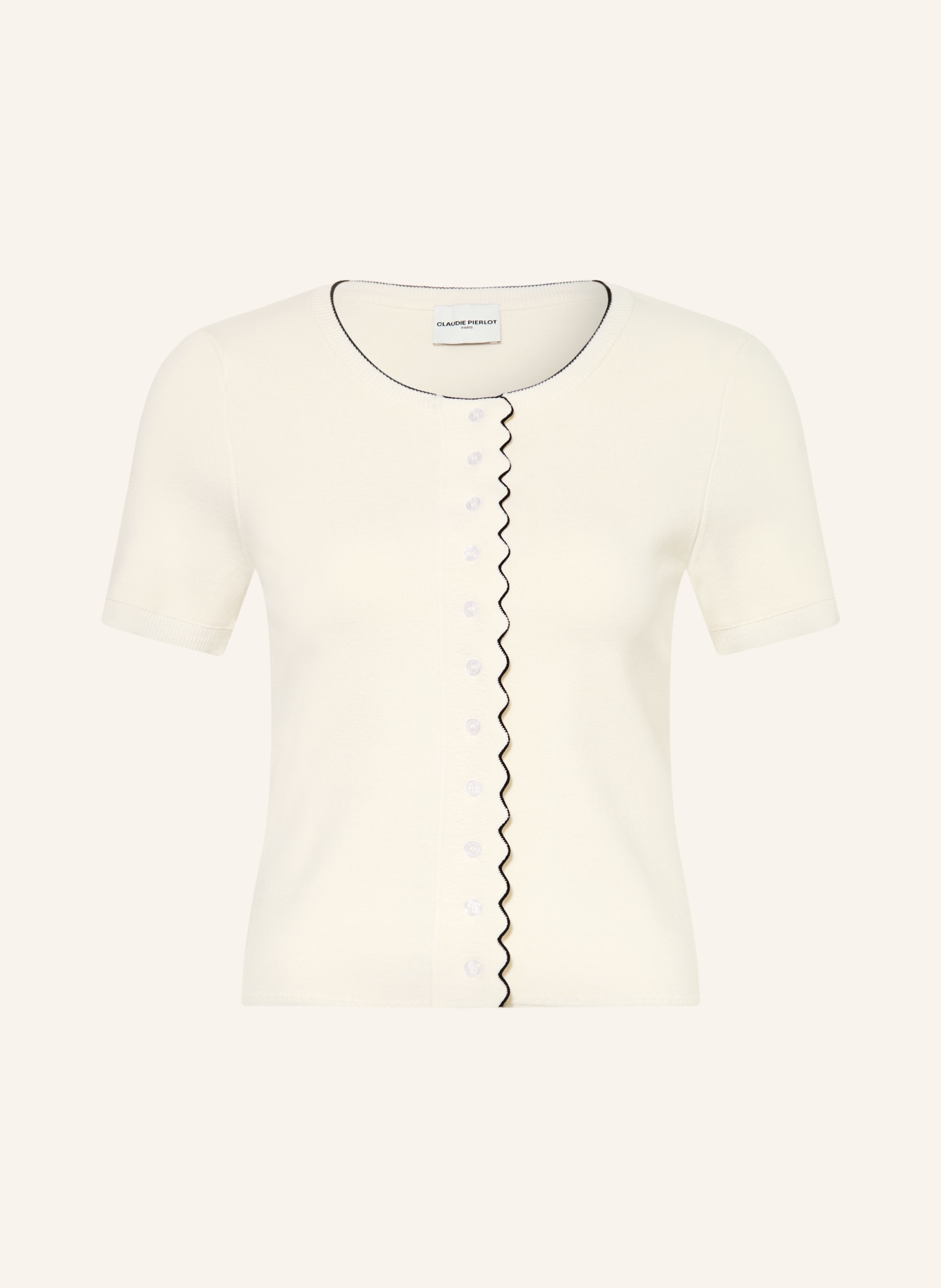 CLAUDIE PIERLOT Strickjacke: ECRU