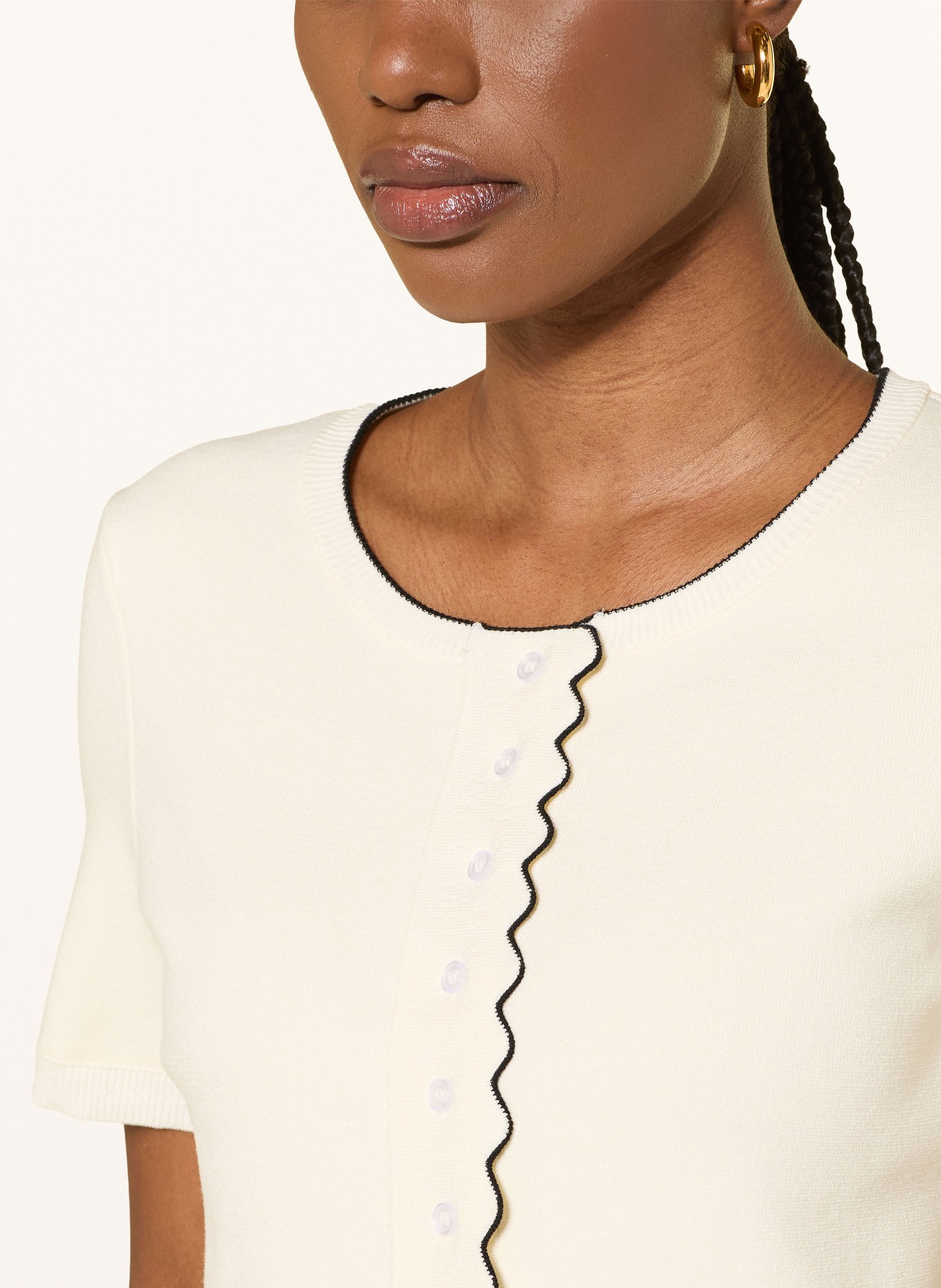 CLAUDIE PIERLOT Strickjacke: ECRU