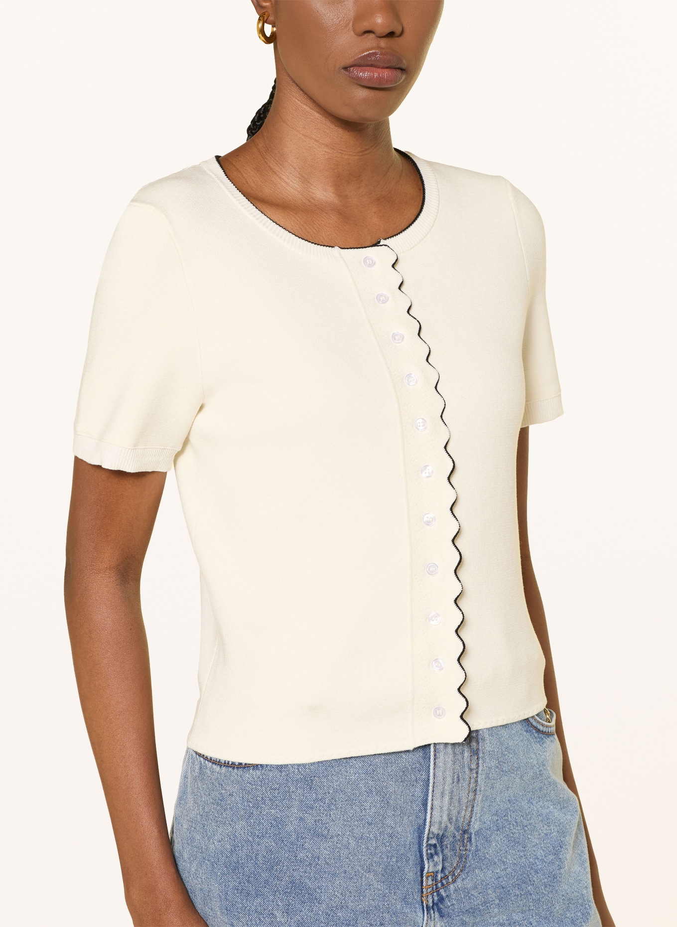 CLAUDIE PIERLOT Strickjacke: ECRU