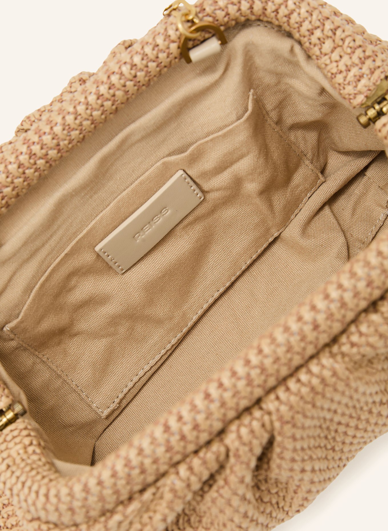 REISS Clutch: HELLBRAUN / GOLD