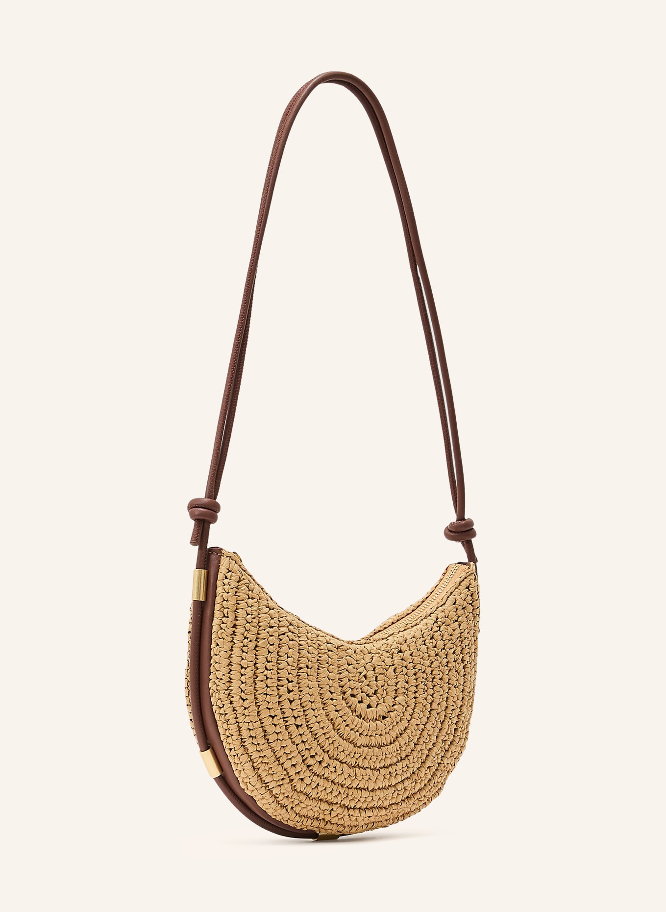 REISS HARRIET shoulder bag: CAMEL / GOLD / BROWN