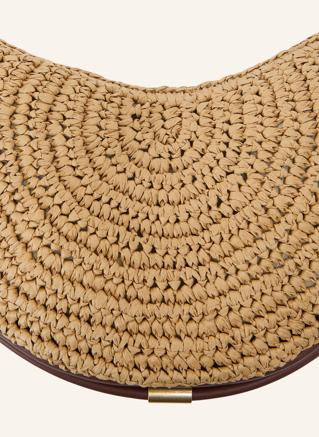 REISS HARRIET shoulder bag: CAMEL / GOLD / BROWN