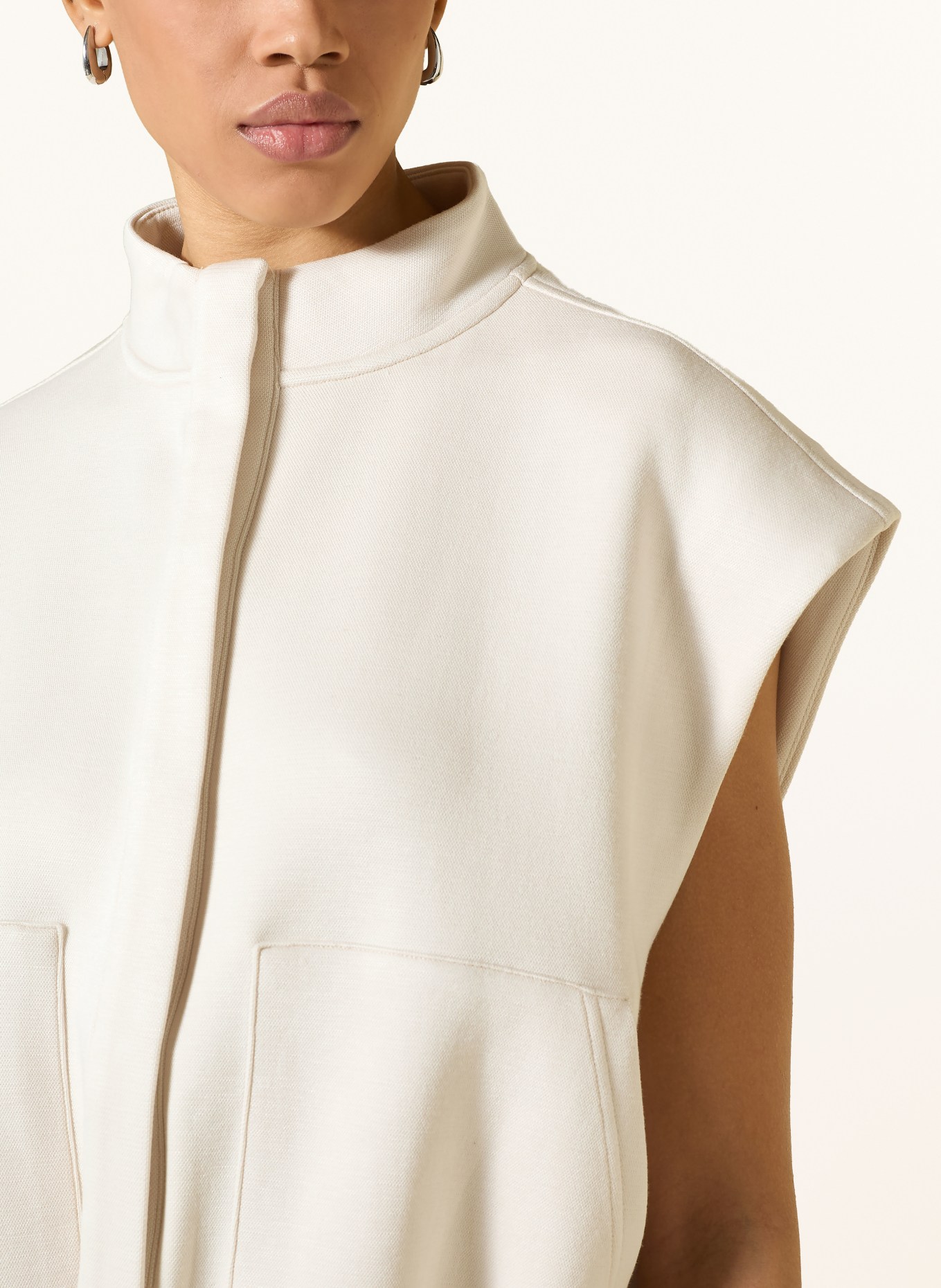 OPUS GOHITA-sweatvest: ECRU