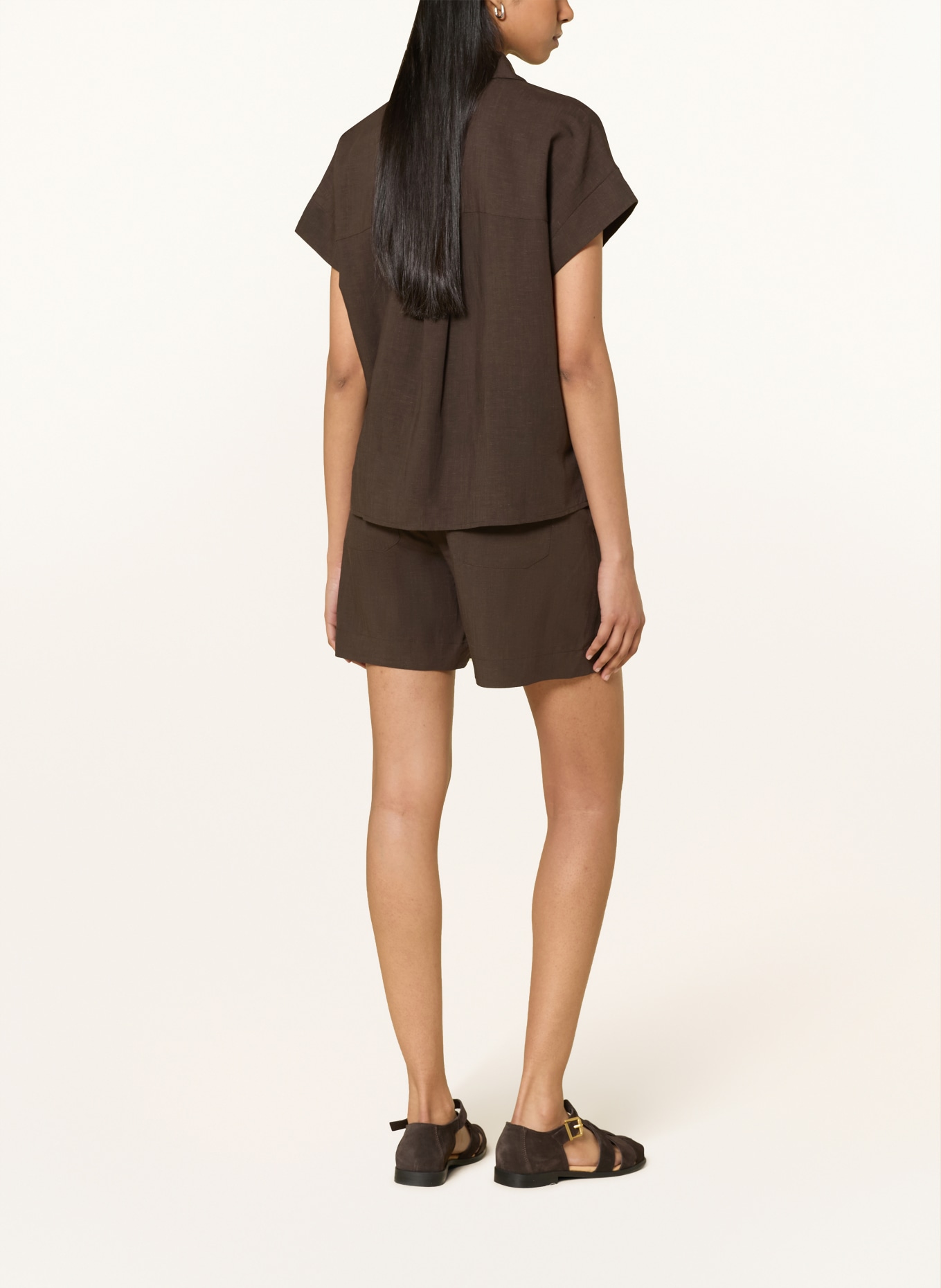 OPUS Hemdbluse FALVIA: BRAUN