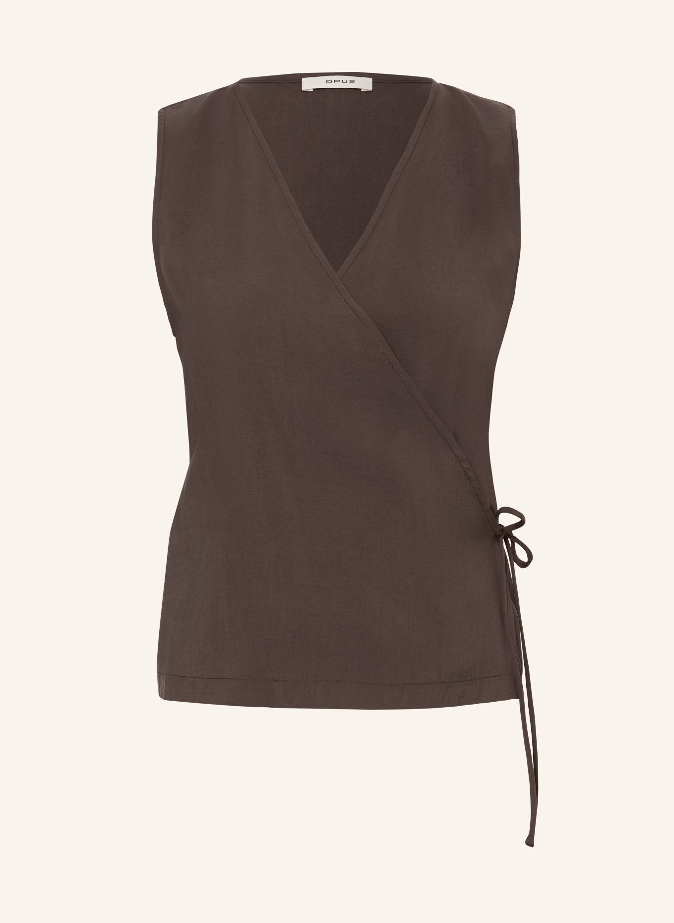 OPUS FAZU Wrap Blouse: BROWN