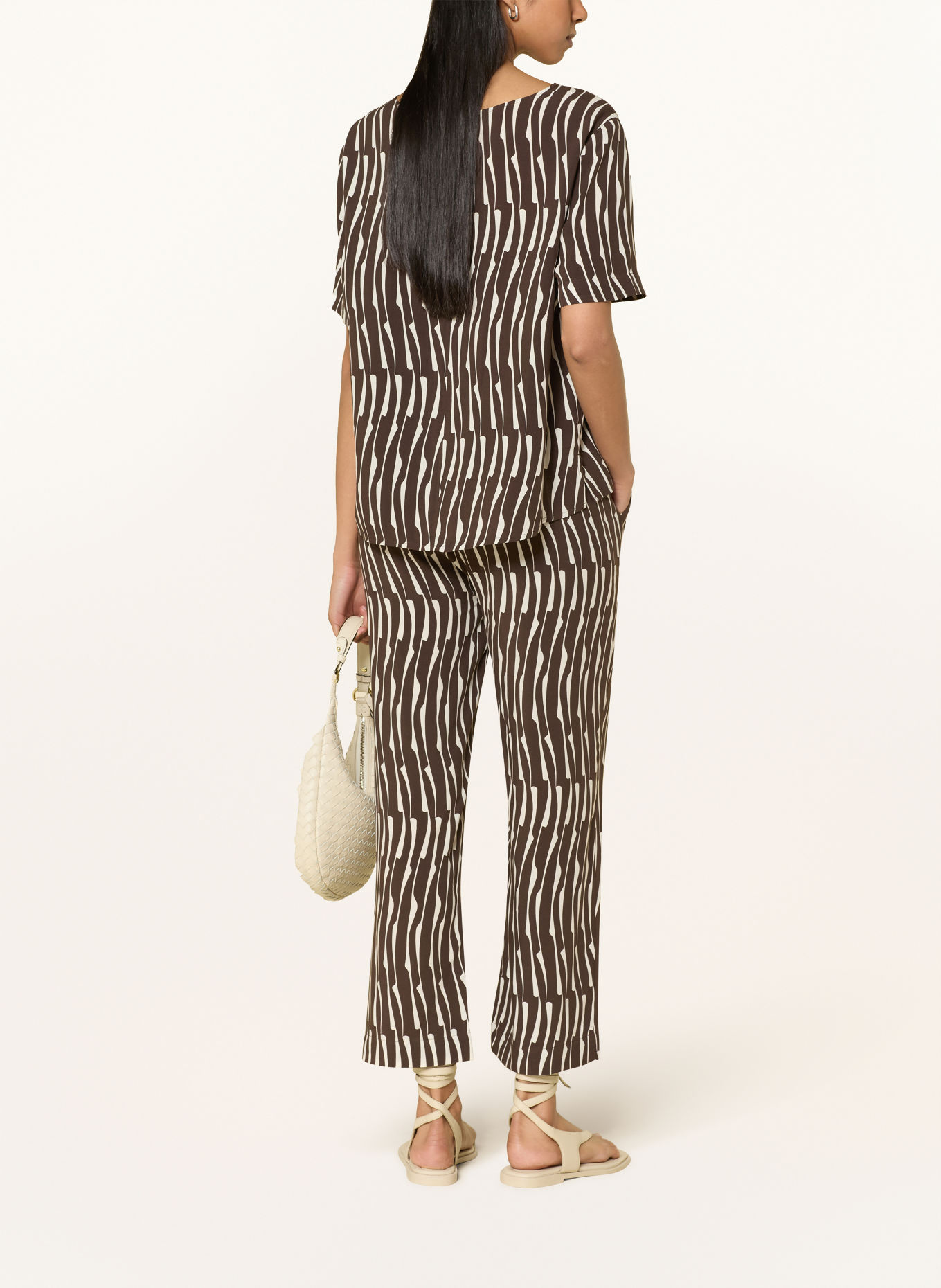 OPUS Blusenshirt FERONA BAMBOO: BRAUN / CREME