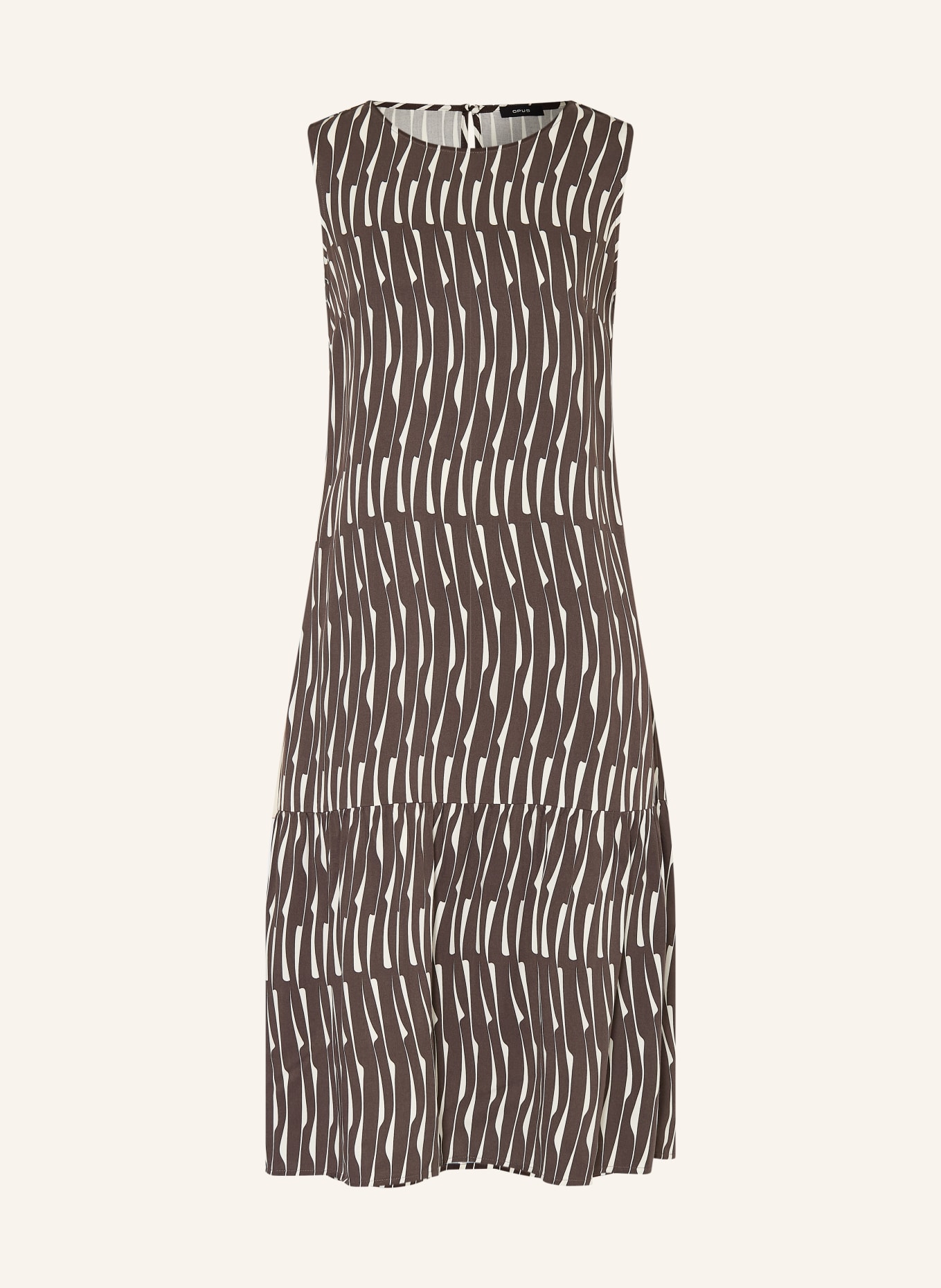 OPUS Kleid WICY: DUNKELBRAUN / ECRU