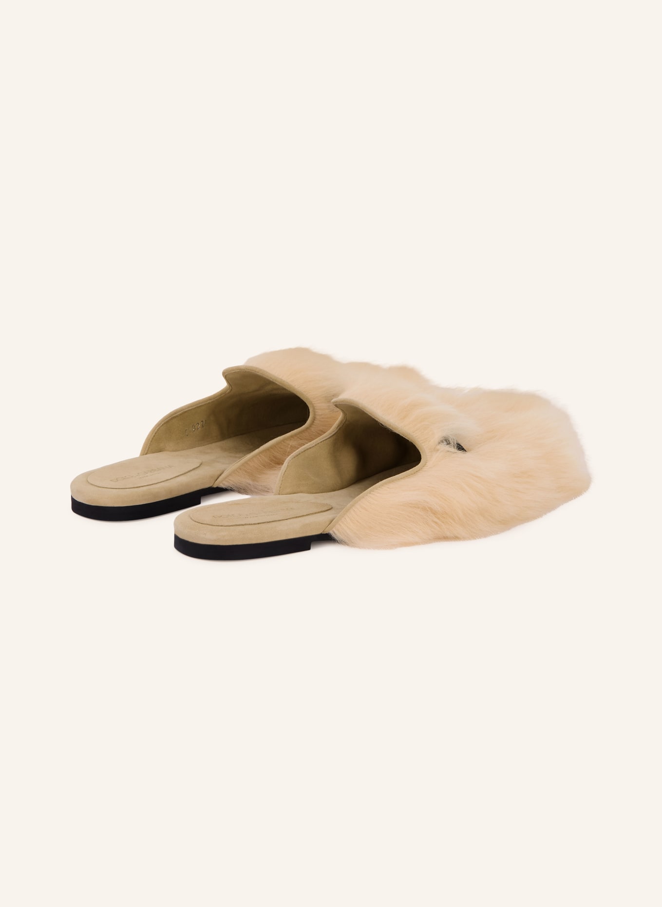 DOLCE & GABBANA slippers: BEIGE