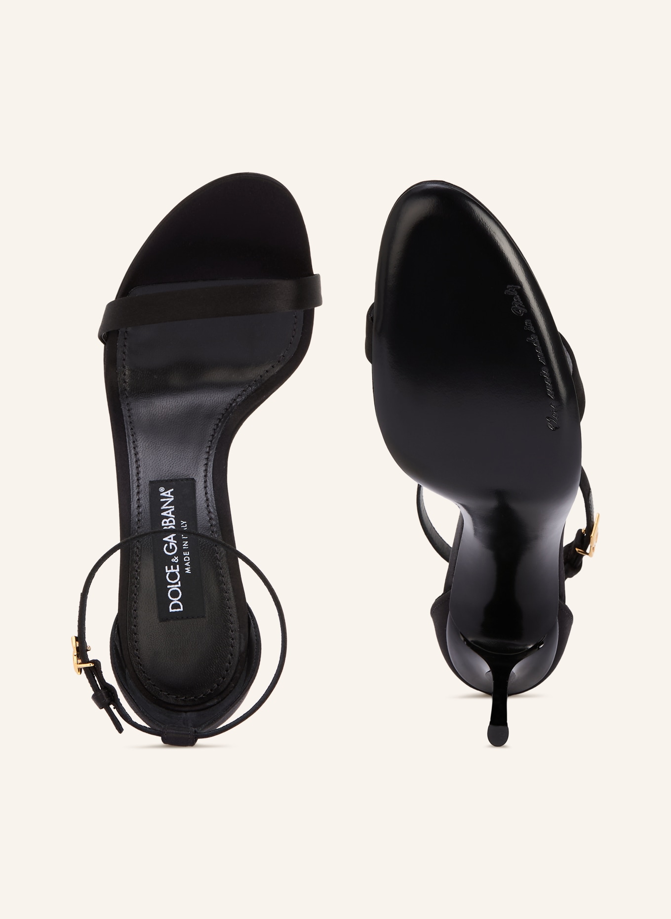 DOLCE & GABBANA Sandaaltjes RASO: ZWART