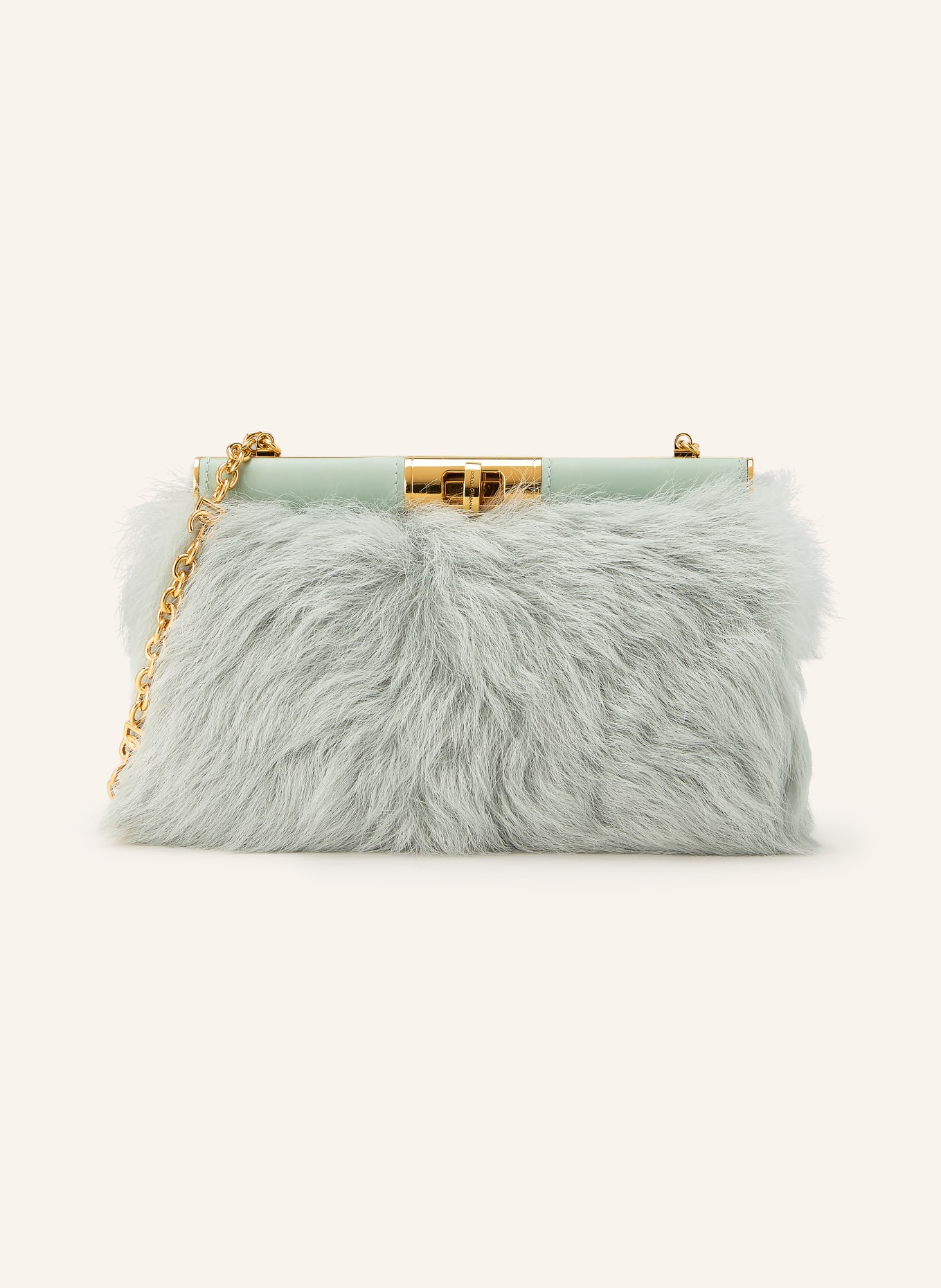 DOLCE & GABBANA Umhängetasche MARLENE: HELLGRÜN / GOLD