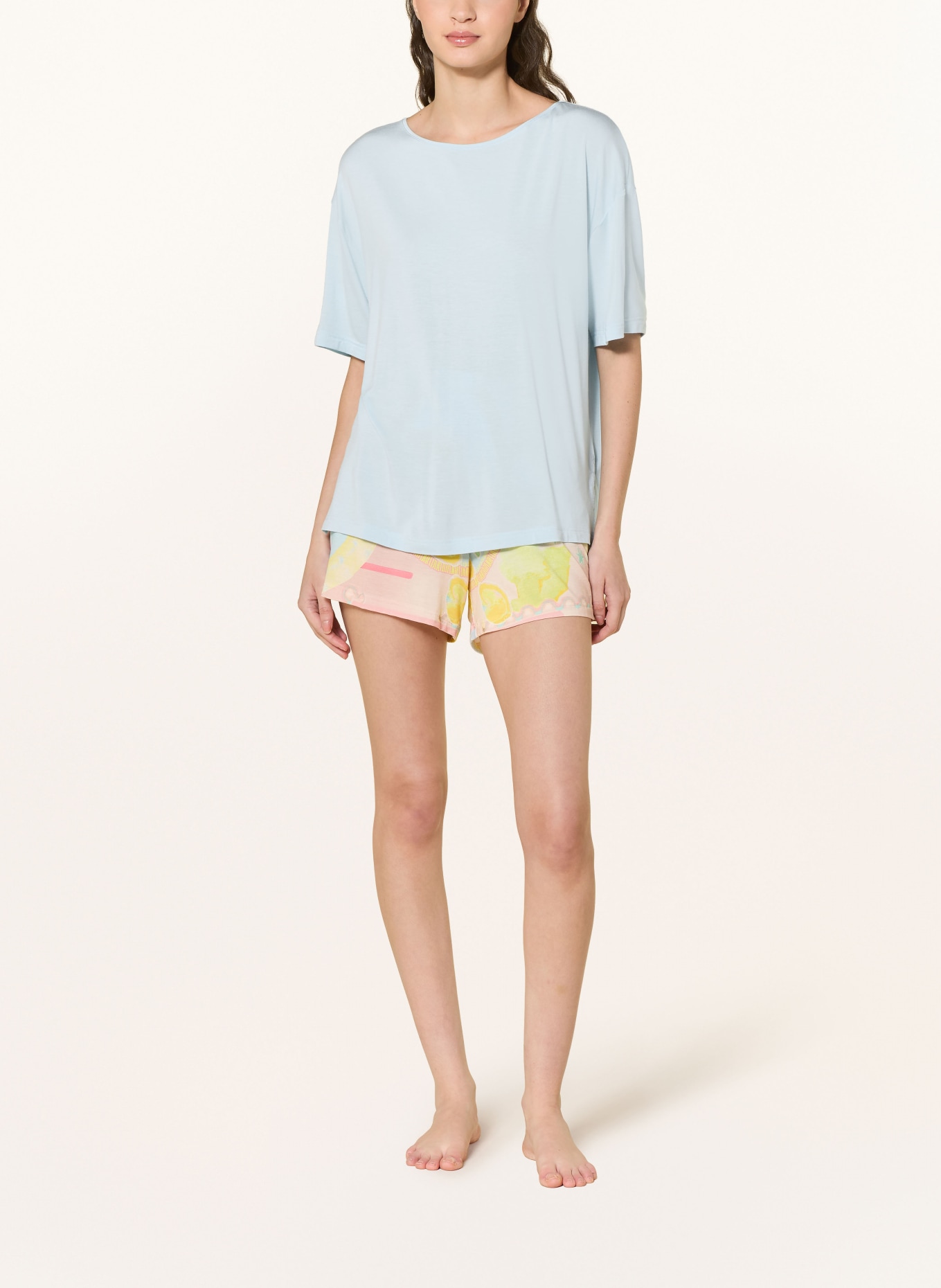 mey Sleep shirt series PURE CHIC: LIGHT BLUE