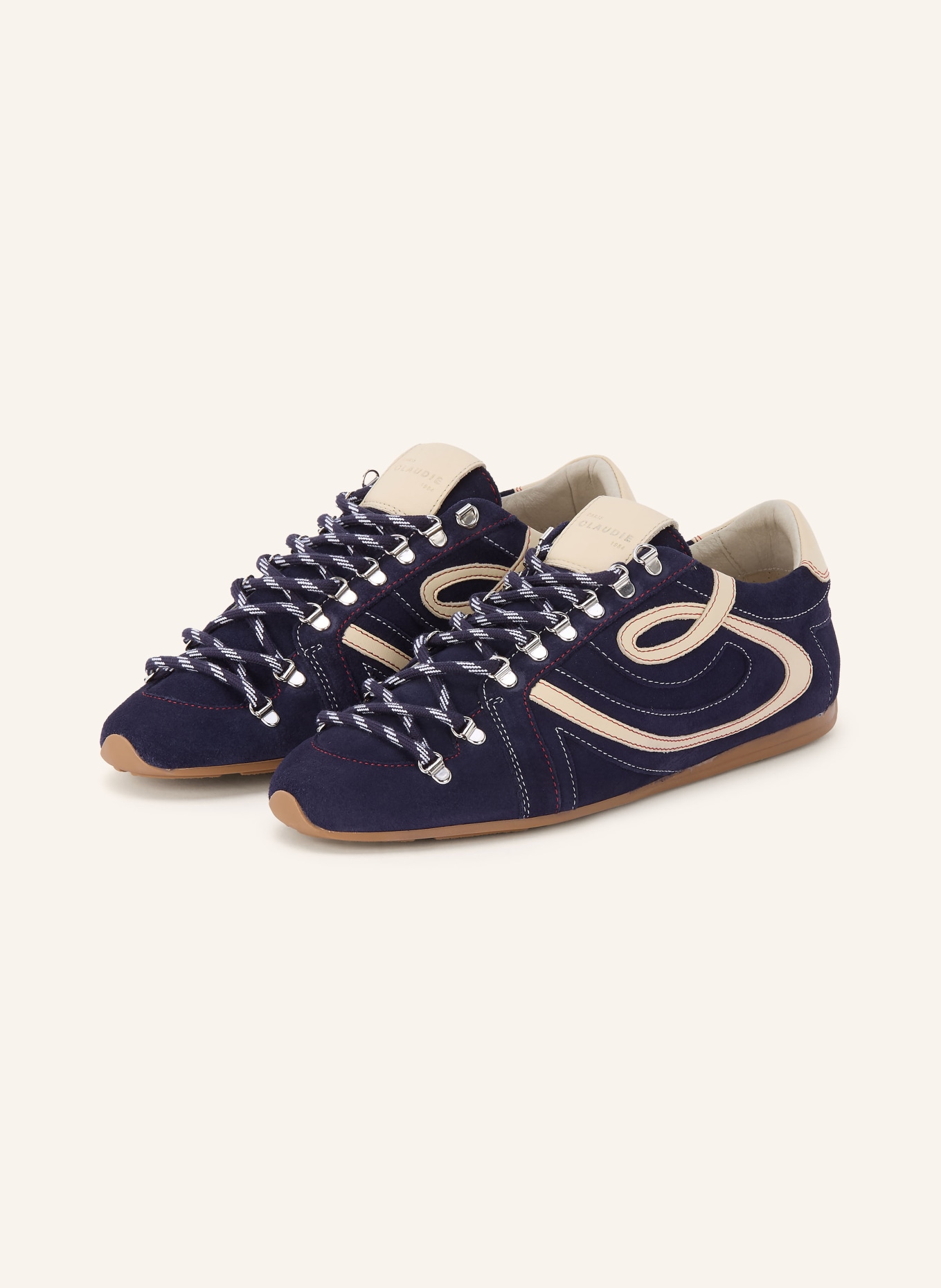 CLAUDIE PIERLOT Sneaker: DUNKELBLAU / CREME