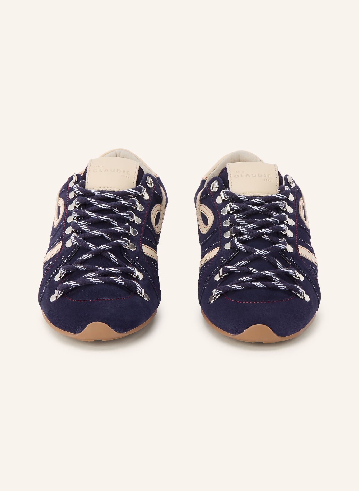 CLAUDIE PIERLOT Sneaker: DUNKELBLAU / CREME