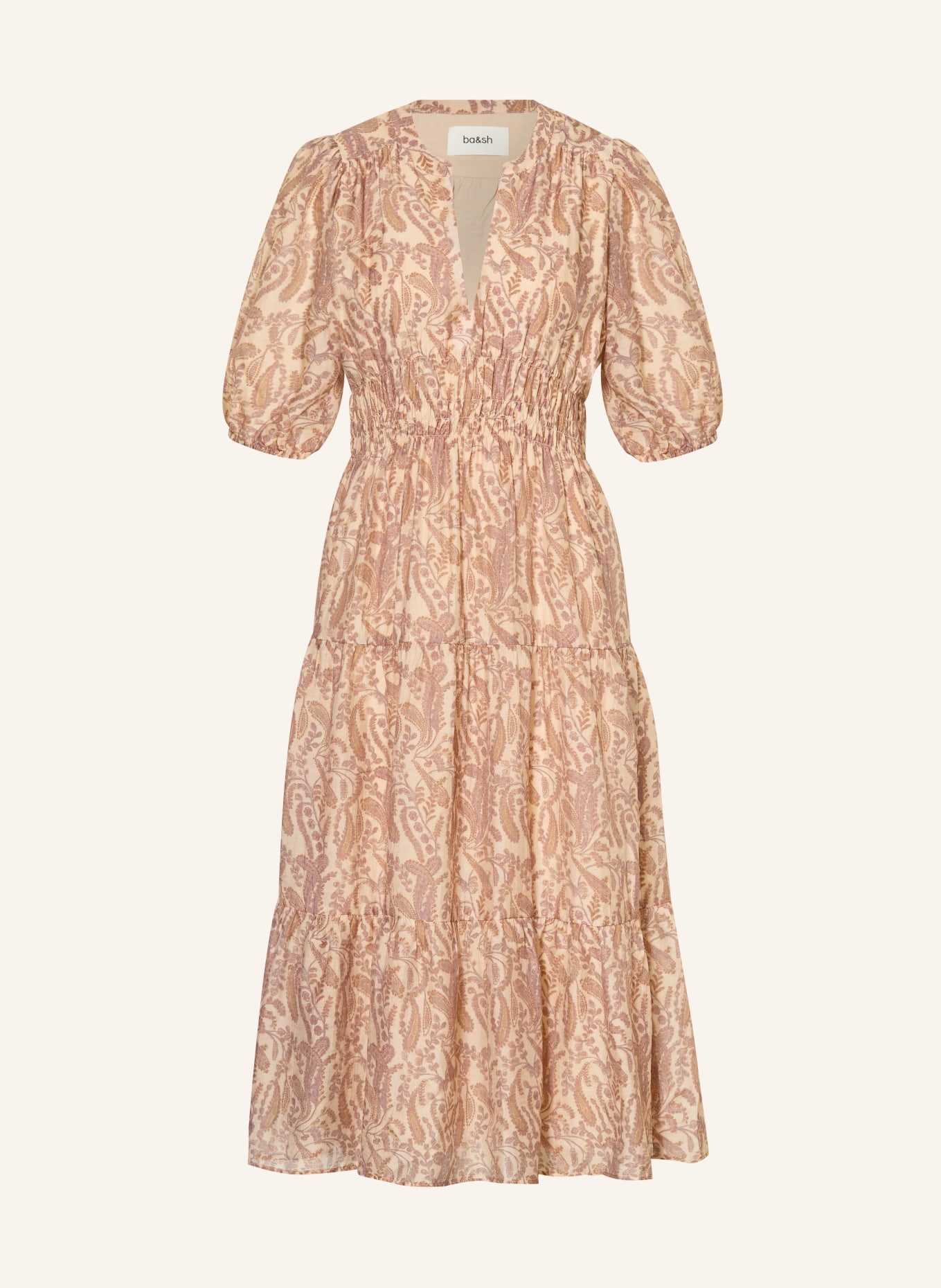 ba&sh Kleid TANYSSA: ROSÉGOLD / BRAUN / LILA