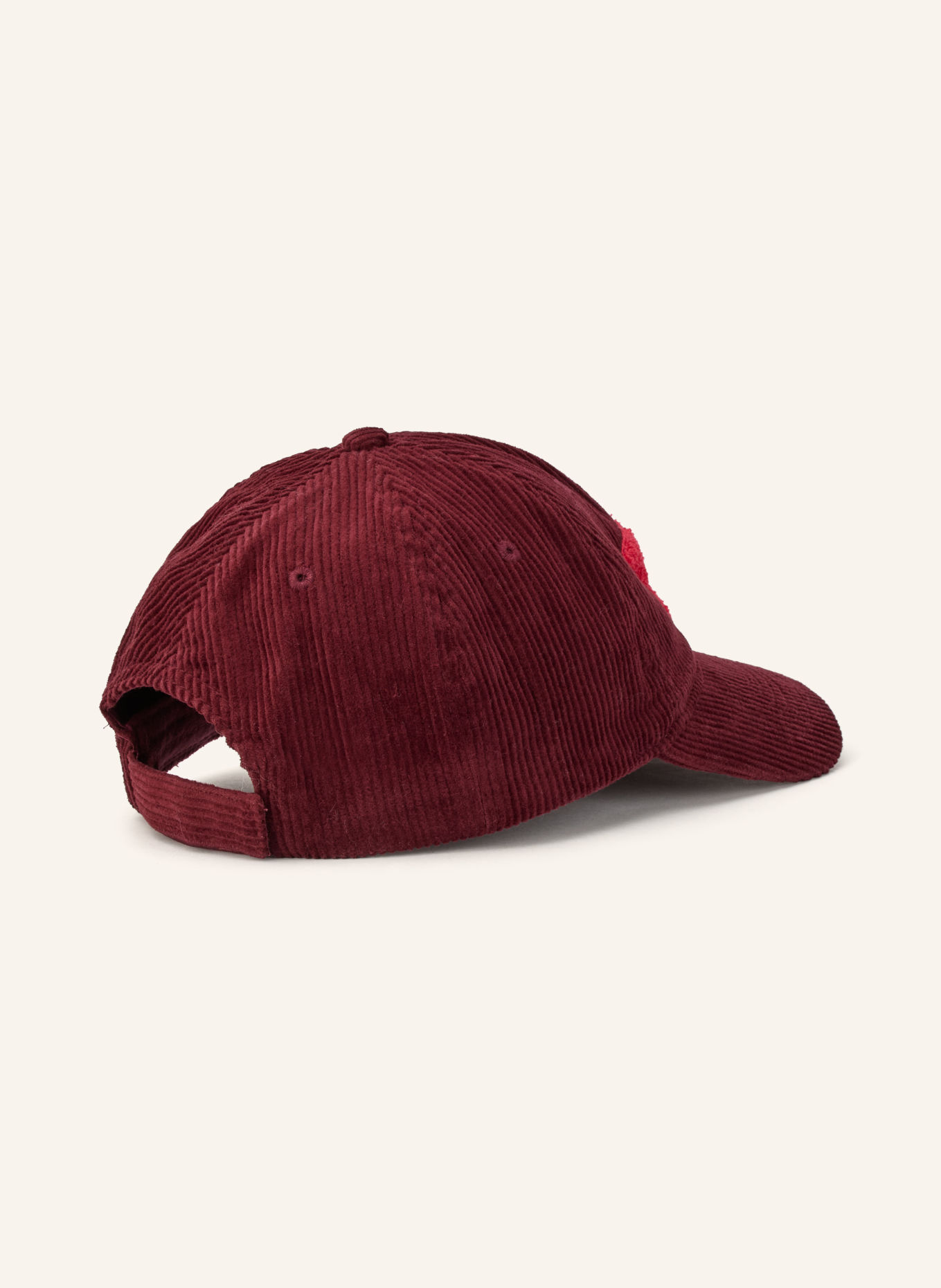 yippie hippie Cord-Cap: DUNKELROT / PINK
