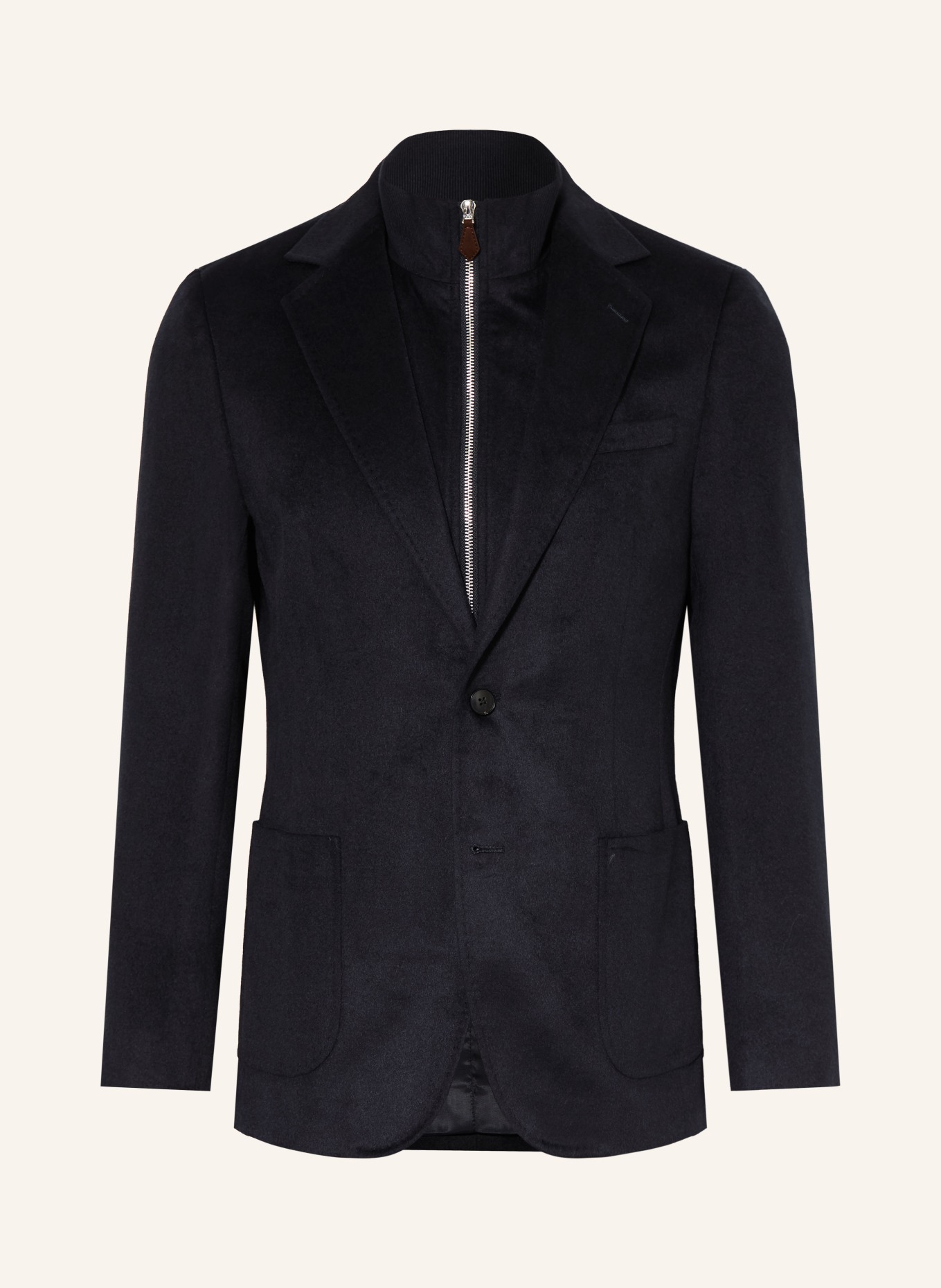 REISS Sakko PATCH Tailored Fit mit herausnehmbarer Blende: DUNKELBLAU