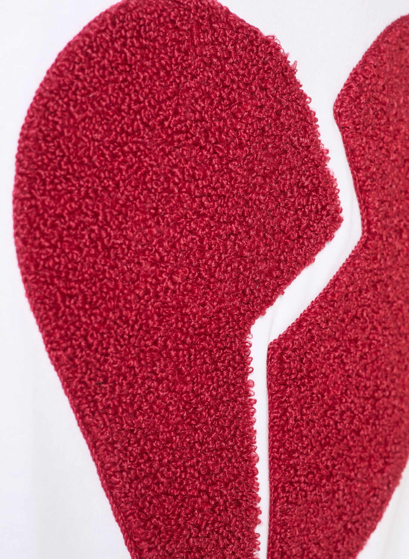 ALLSAINTS Tričko HEART ETTA: BÍLÁ / TMAVĚ ČERVENÁ / ČERNÁ