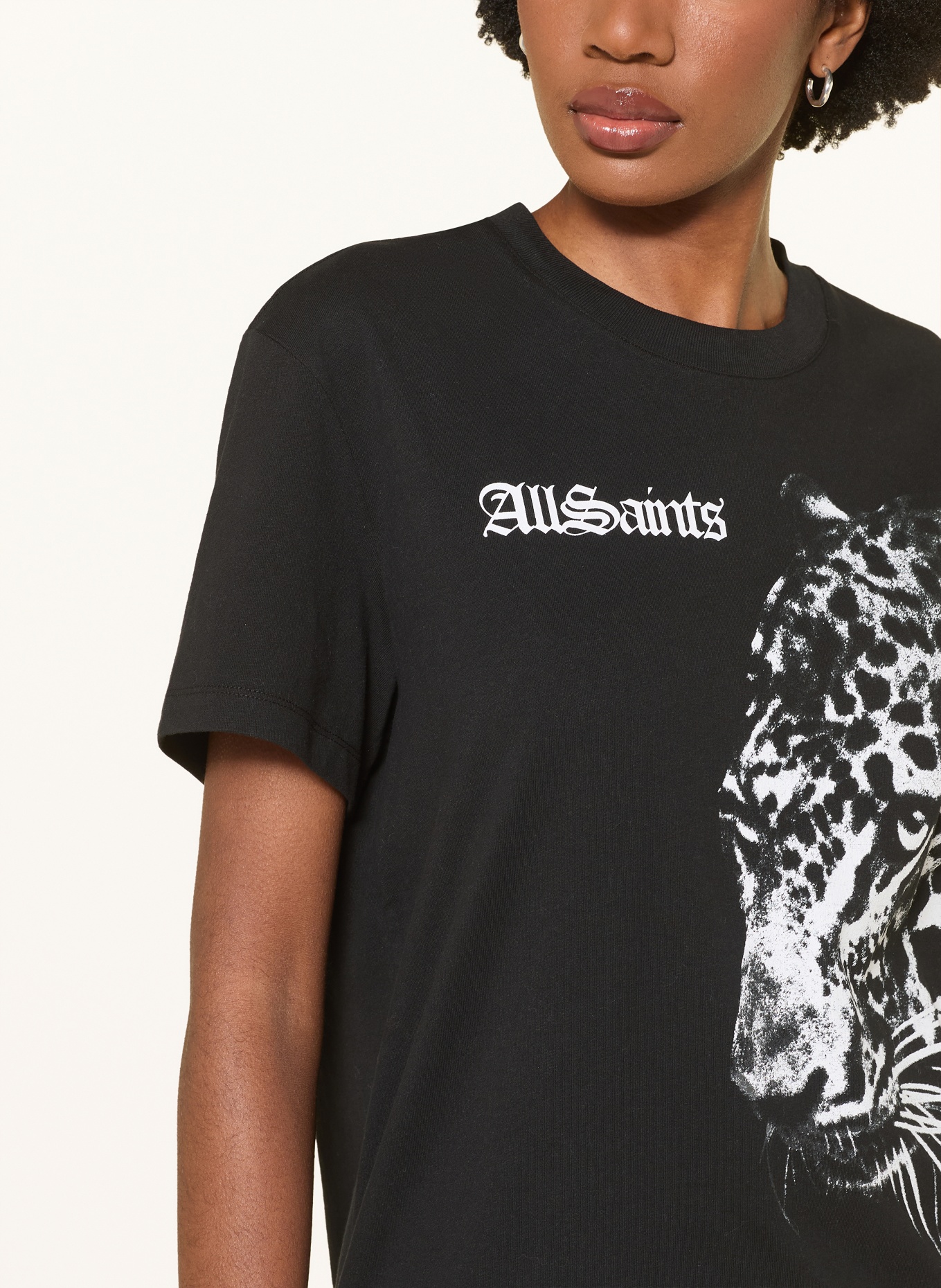 ALLSAINTS T-shirt ZAYA: ZWART / WIT