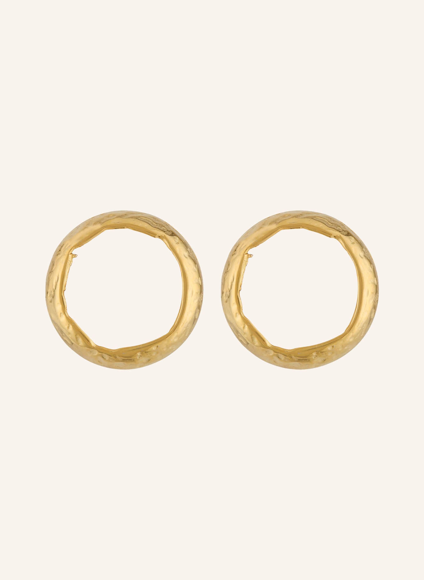 VANESSA BARONI Ohrclips: GOLD / WEISS