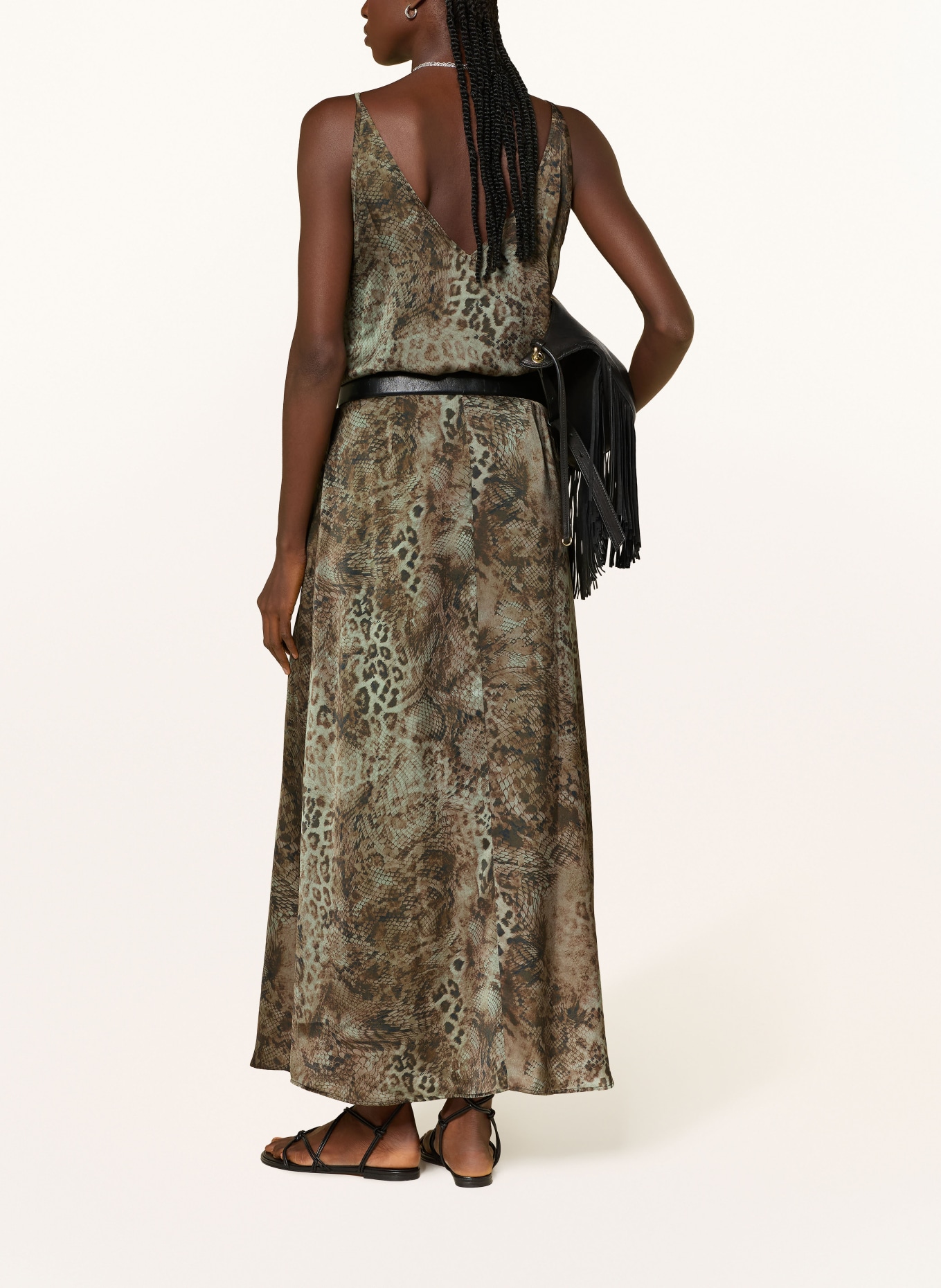 ba&sh Top CIGUE: KHAKI / DUNKELBRAUN / SCHWARZ