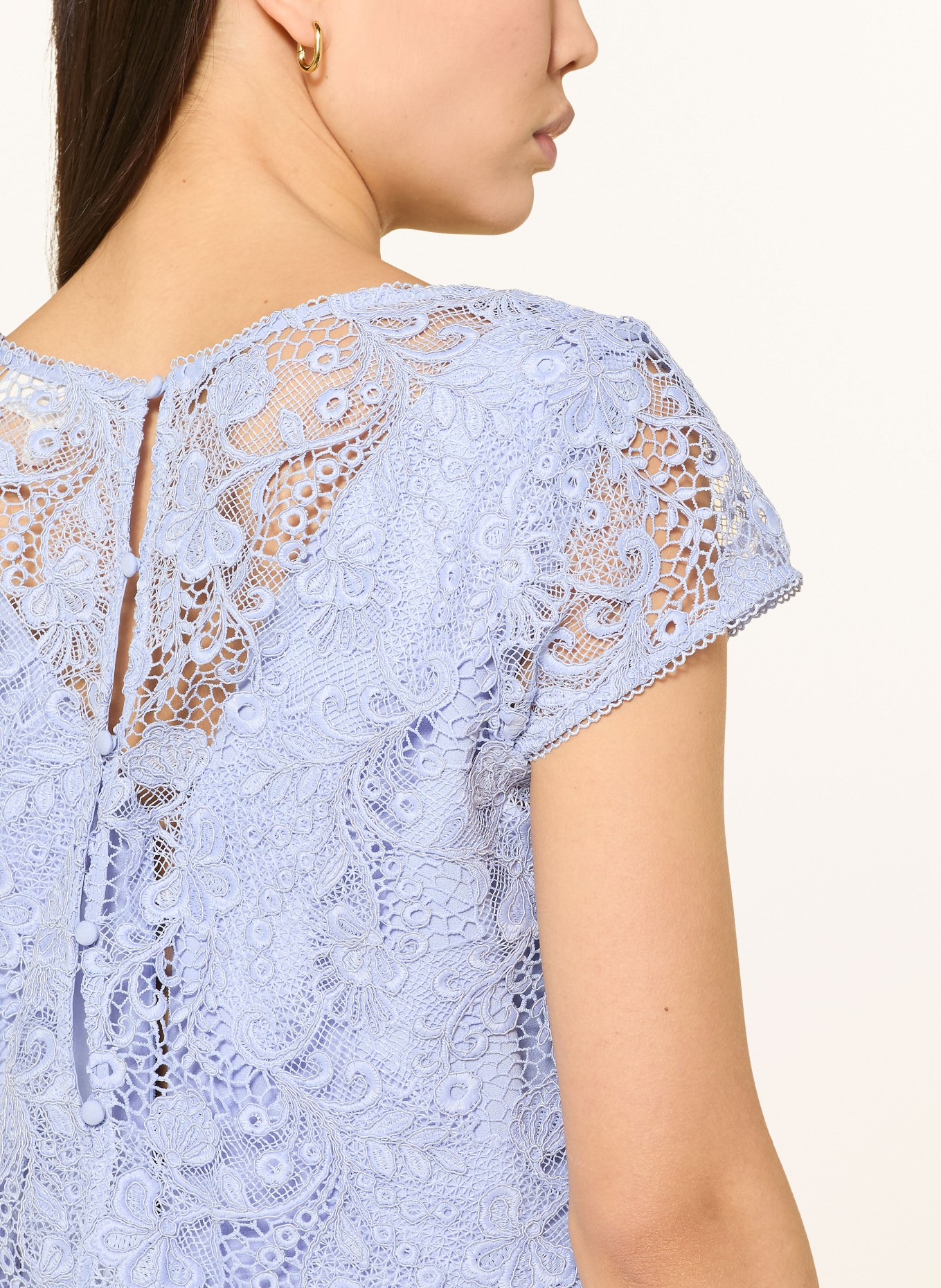 Phase Eight Etuikleid DAISY im Materialmix: HELLBLAU