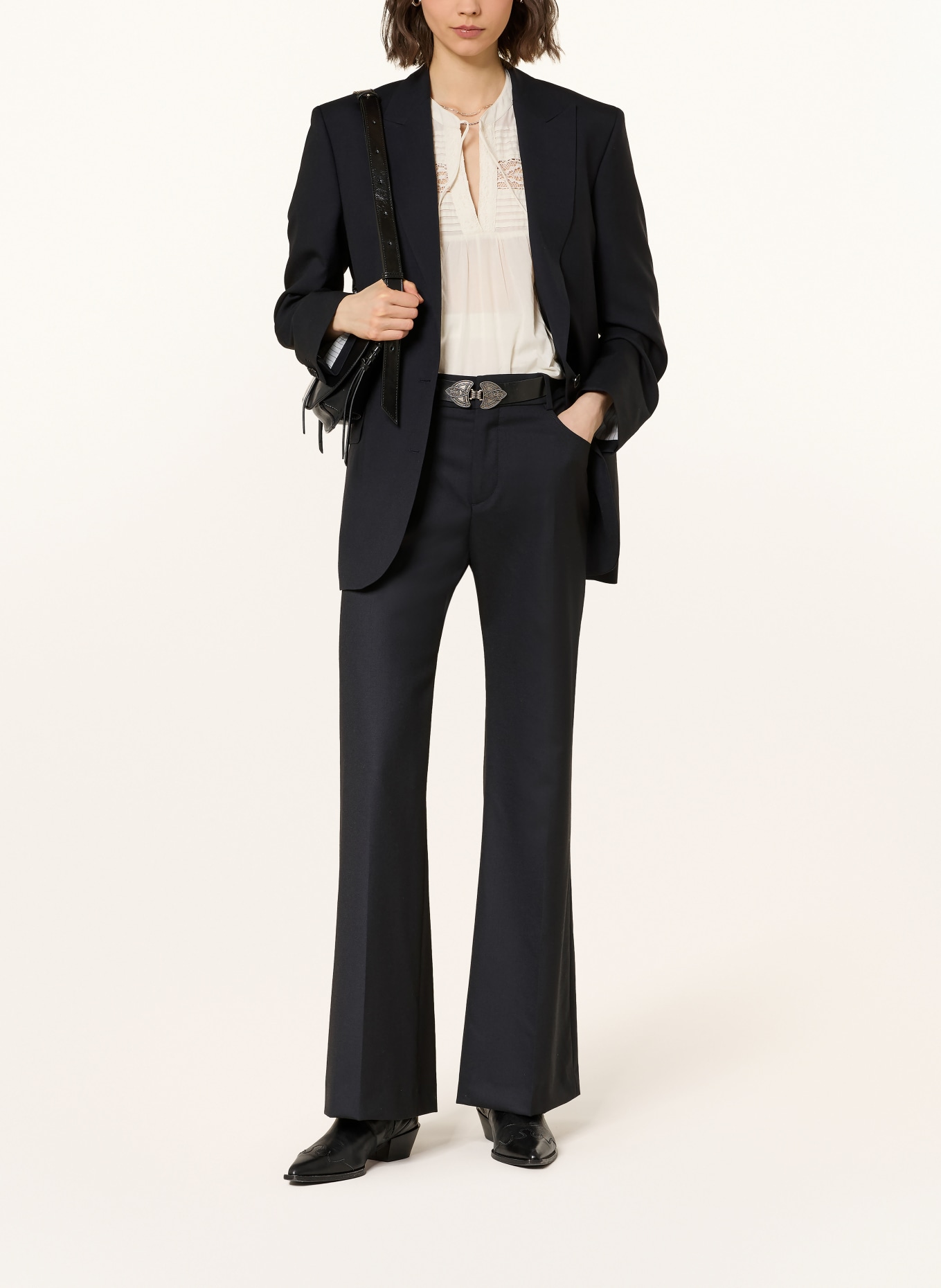 ba&sh Marlenehose NIVES: DUNKELBLAU