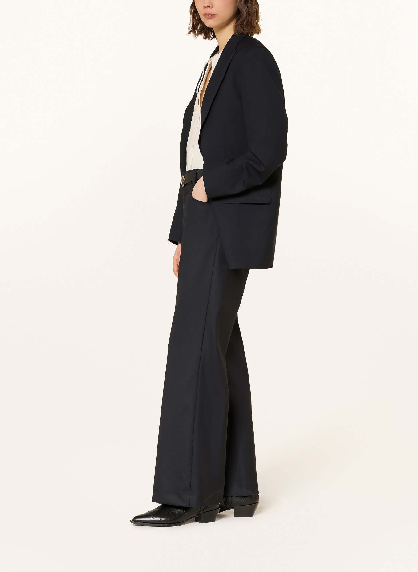 ba&sh Marlenehose NIVES: DUNKELBLAU