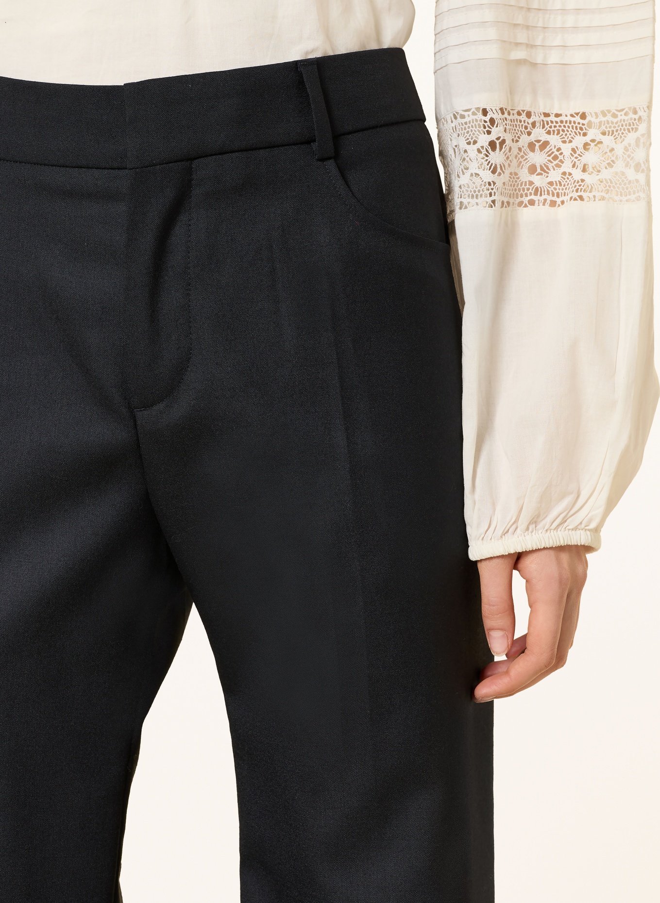 ba&sh Marlenehose NIVES: DUNKELBLAU