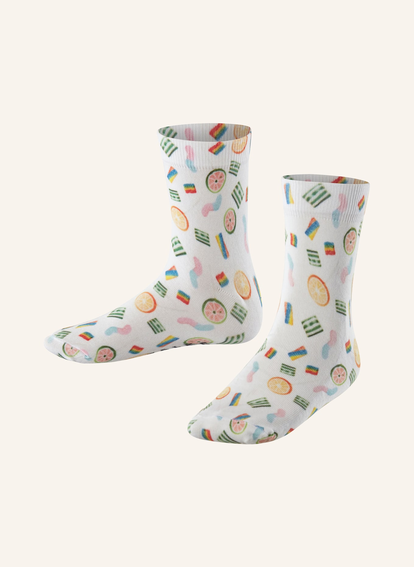 FALKE Socken COLOURFUL SWEETS: 2000 WHITE