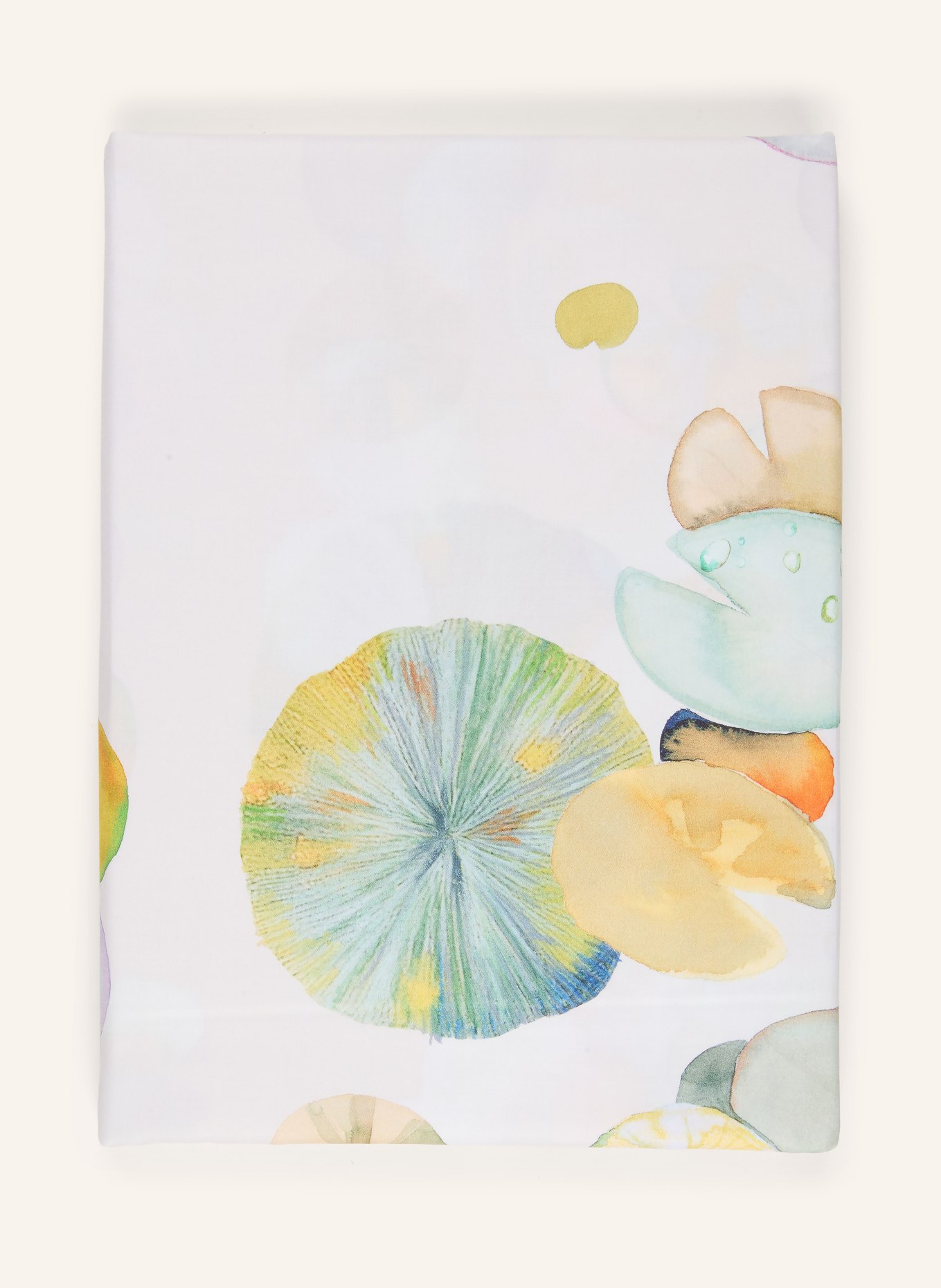 Christian Fischbacher Bettwäsche NINFEA: GRAU / GELB / HELLGRÜN