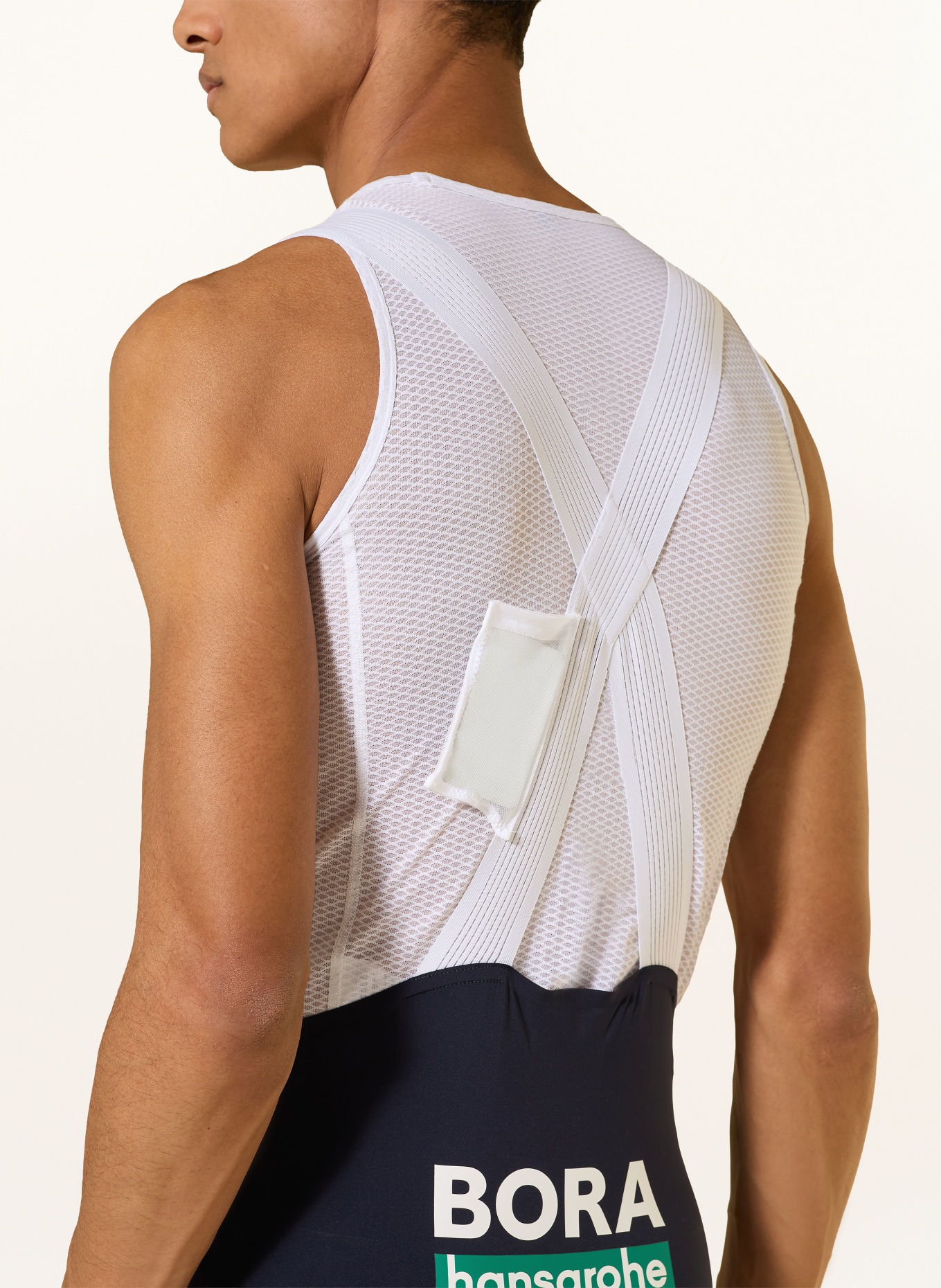 SPECIALIZED Radhose RED BULL-BORA-HANSGROHE mit Trägern und gepolstertem Einsatz: DUNKELBLAU